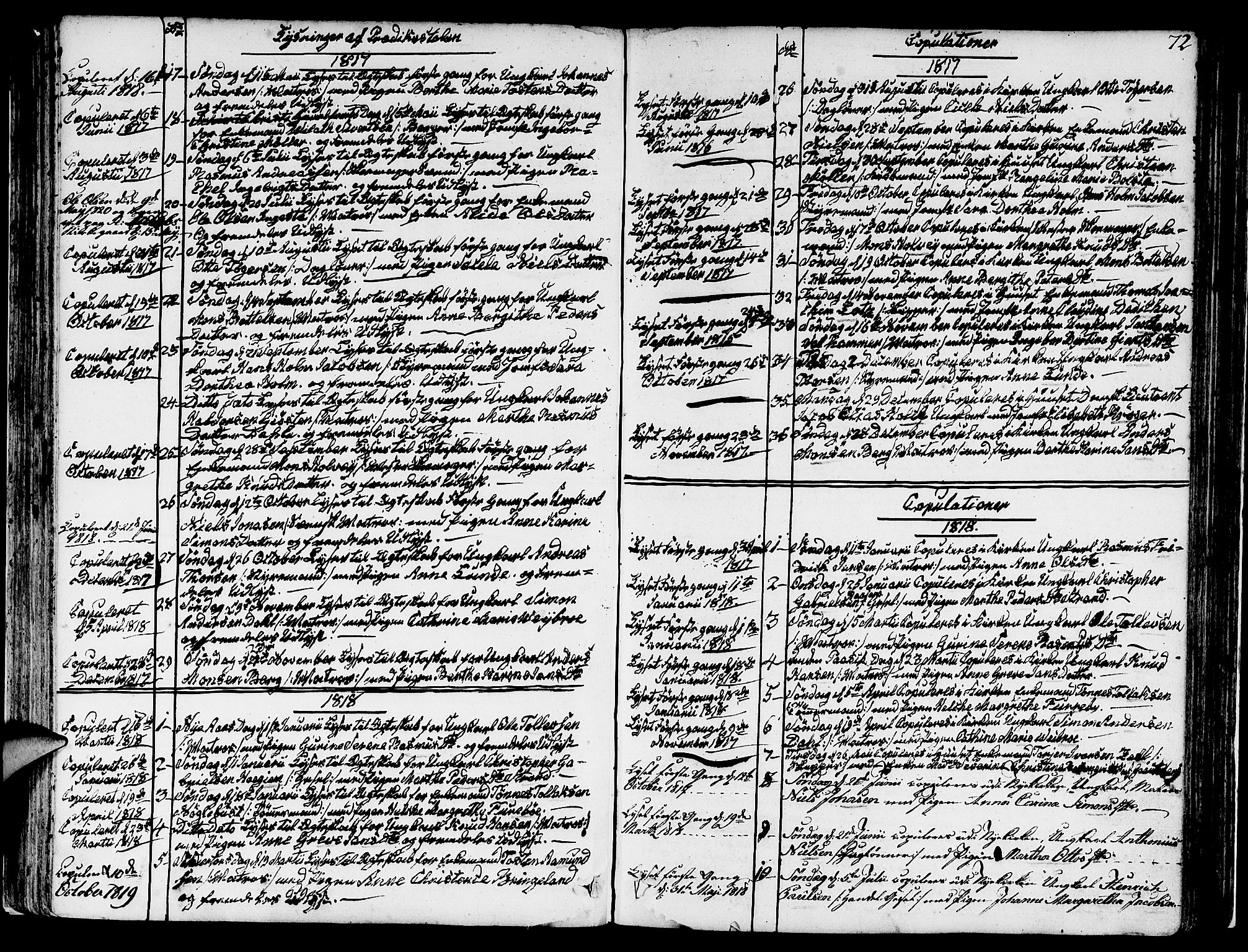 Nykirken Sokneprestembete, SAB/A-77101/H/Hab: Parish register (copy) no. A 2, 1782-1847, p. 72