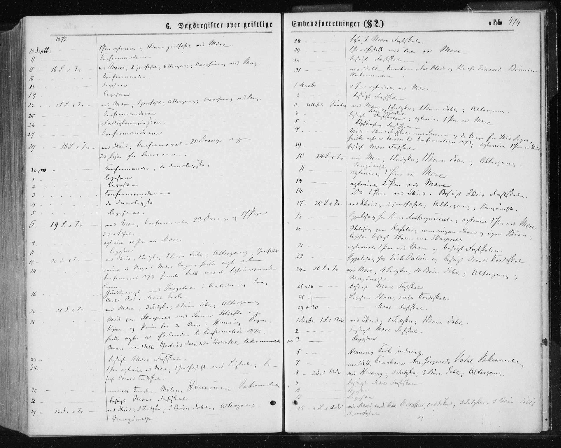 Ministerialprotokoller, klokkerbøker og fødselsregistre - Nord-Trøndelag, SAT/A-1458/735/L0345: Parish register (official) no. 735A08 /1, 1863-1872, p. 474
