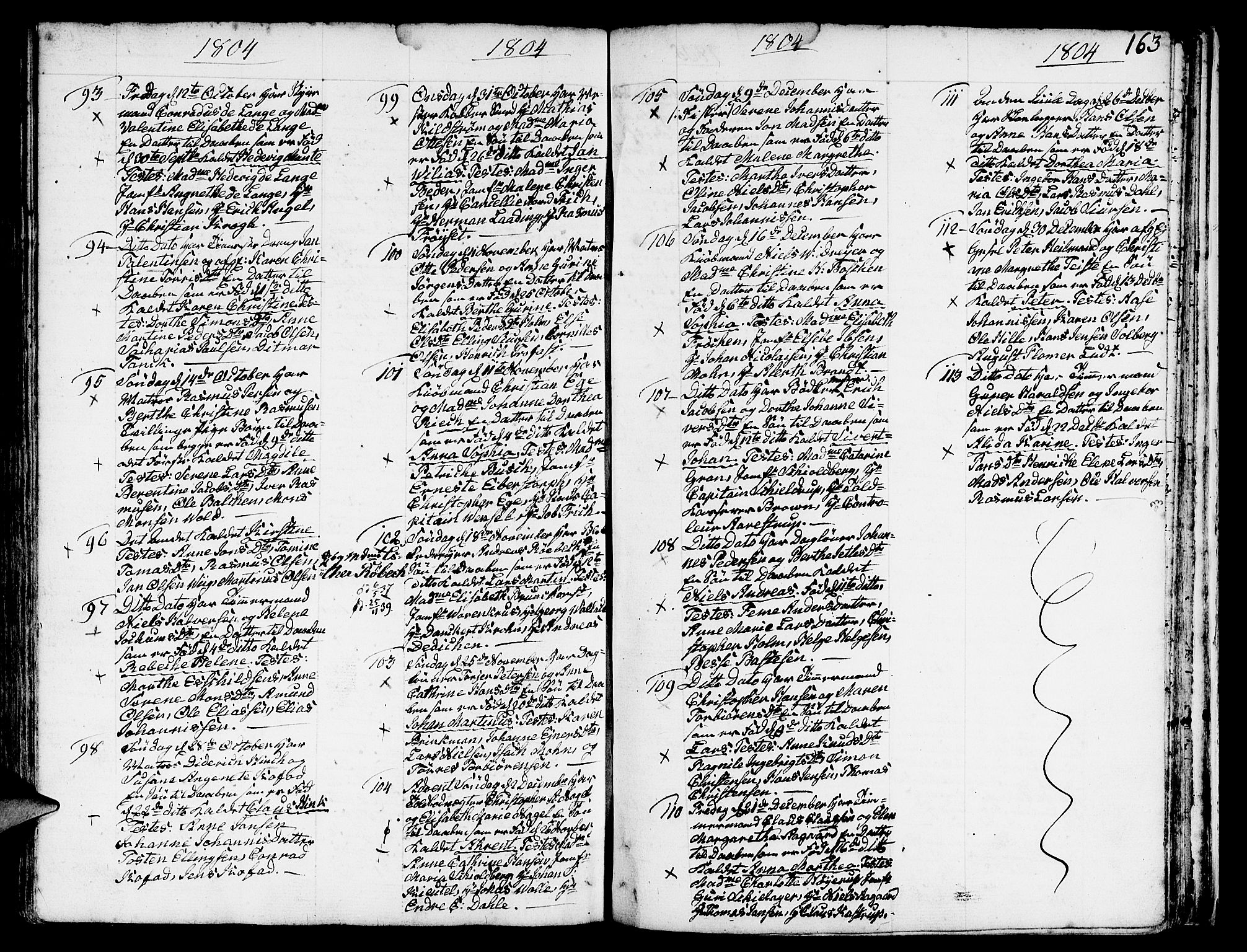 Nykirken Sokneprestembete, SAB/A-77101/H/Haa/L0005: Parish register (official) no. A 5, 1775-1808, p. 163