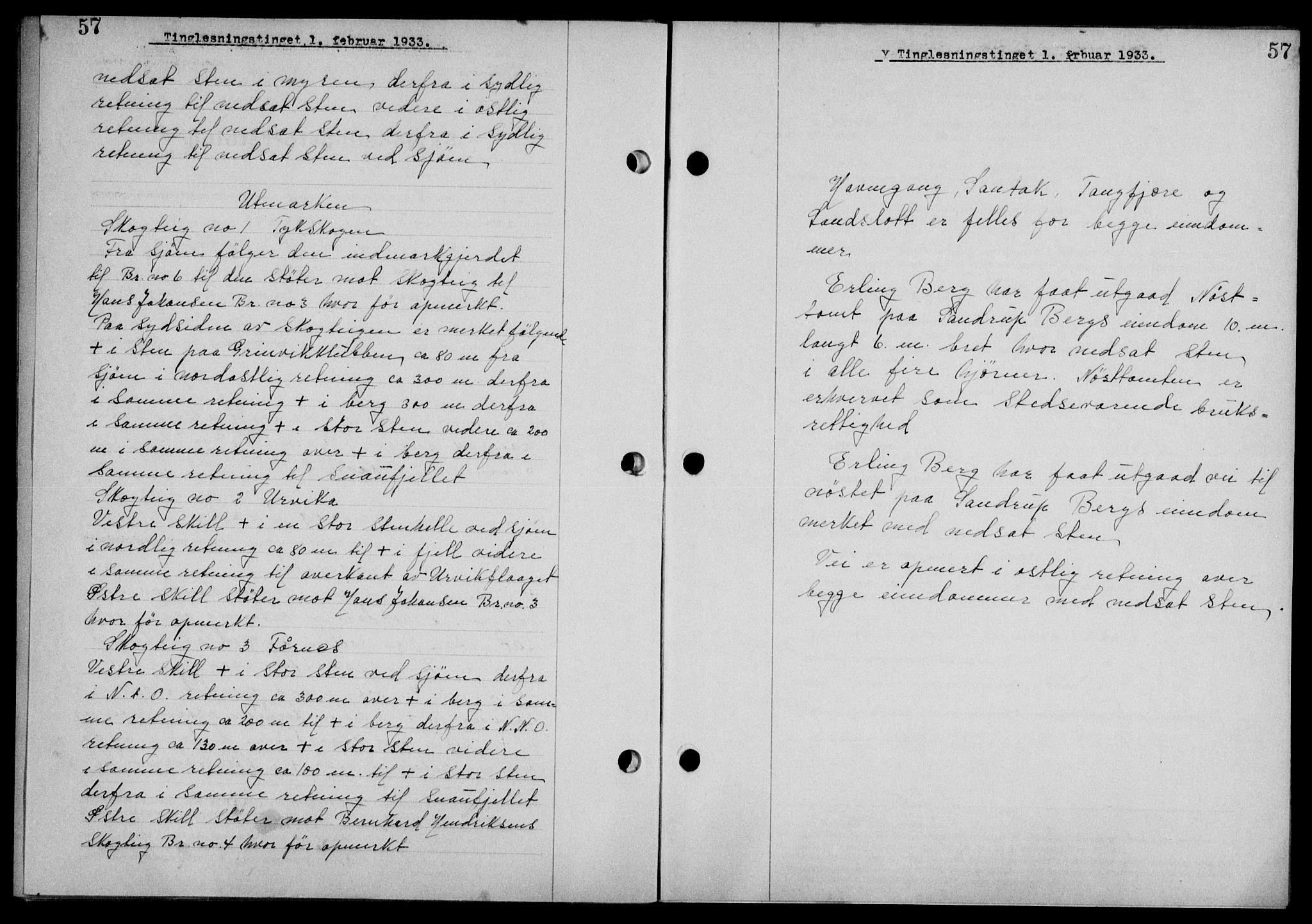 Steigen og Ofoten sorenskriveri, SAT/A-0030/1/2/2C/L0022/0001: Mortgage book no. 25-II og 26-I, 1932-1933, Deed date: 01.02.1933