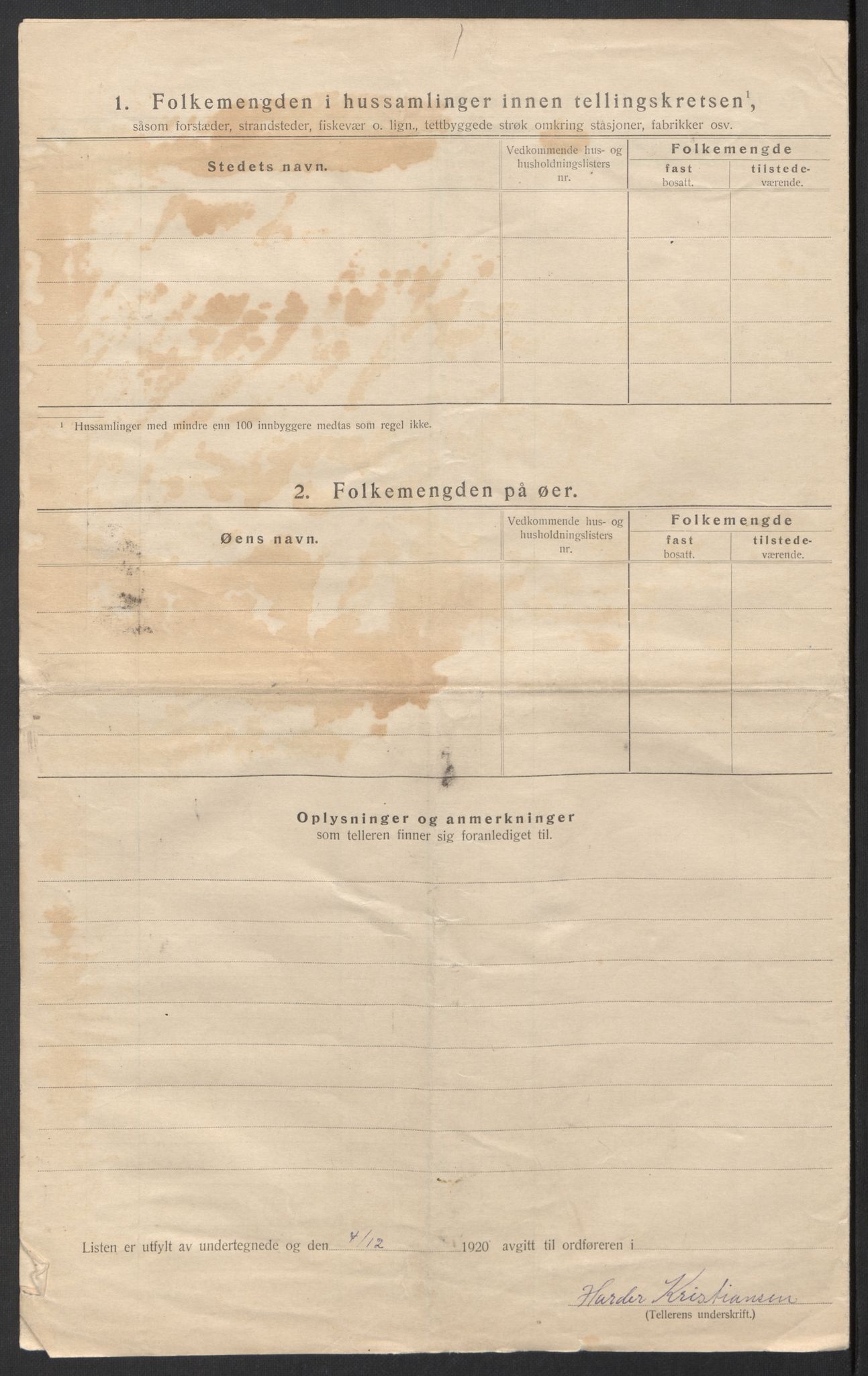 SAT, 1920 census for Ankenes, 1920, p. 60