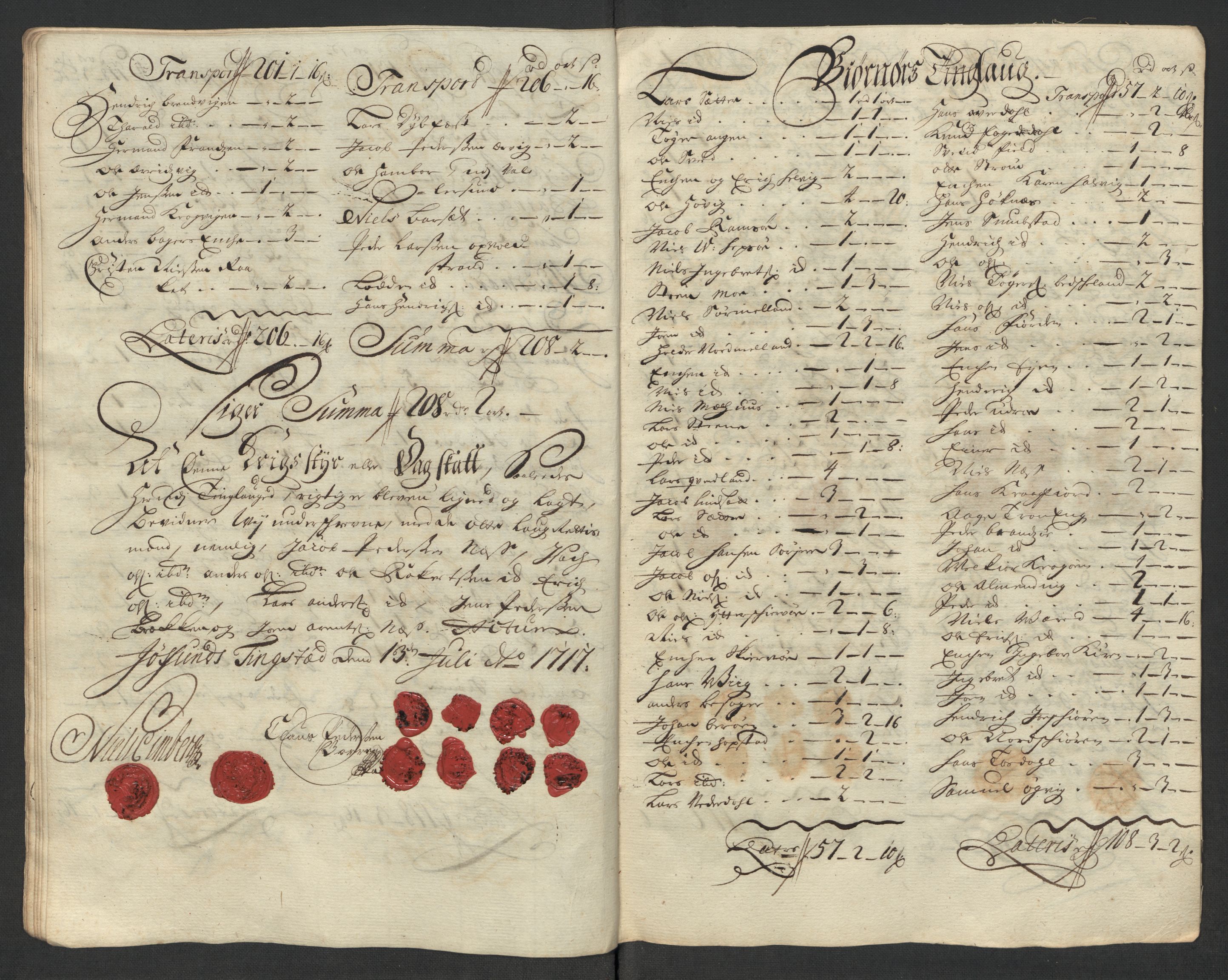 Rentekammeret inntil 1814, Reviderte regnskaper, Fogderegnskap, AV/RA-EA-4092/R57/L3865: Fogderegnskap Fosen, 1717, p. 149