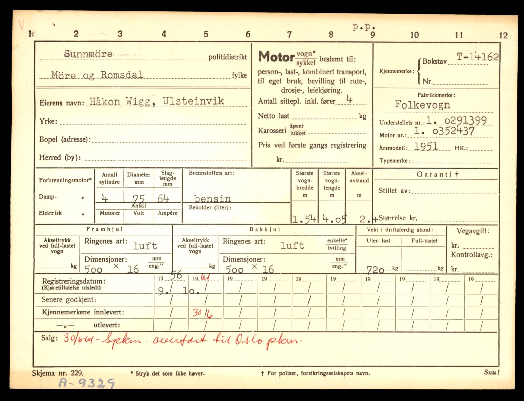 Møre og Romsdal vegkontor - Ålesund trafikkstasjon, AV/SAT-A-4099/F/Fe/L0043: Registreringskort for kjøretøy T 14080 - T 14204, 1927-1998, p. 2207