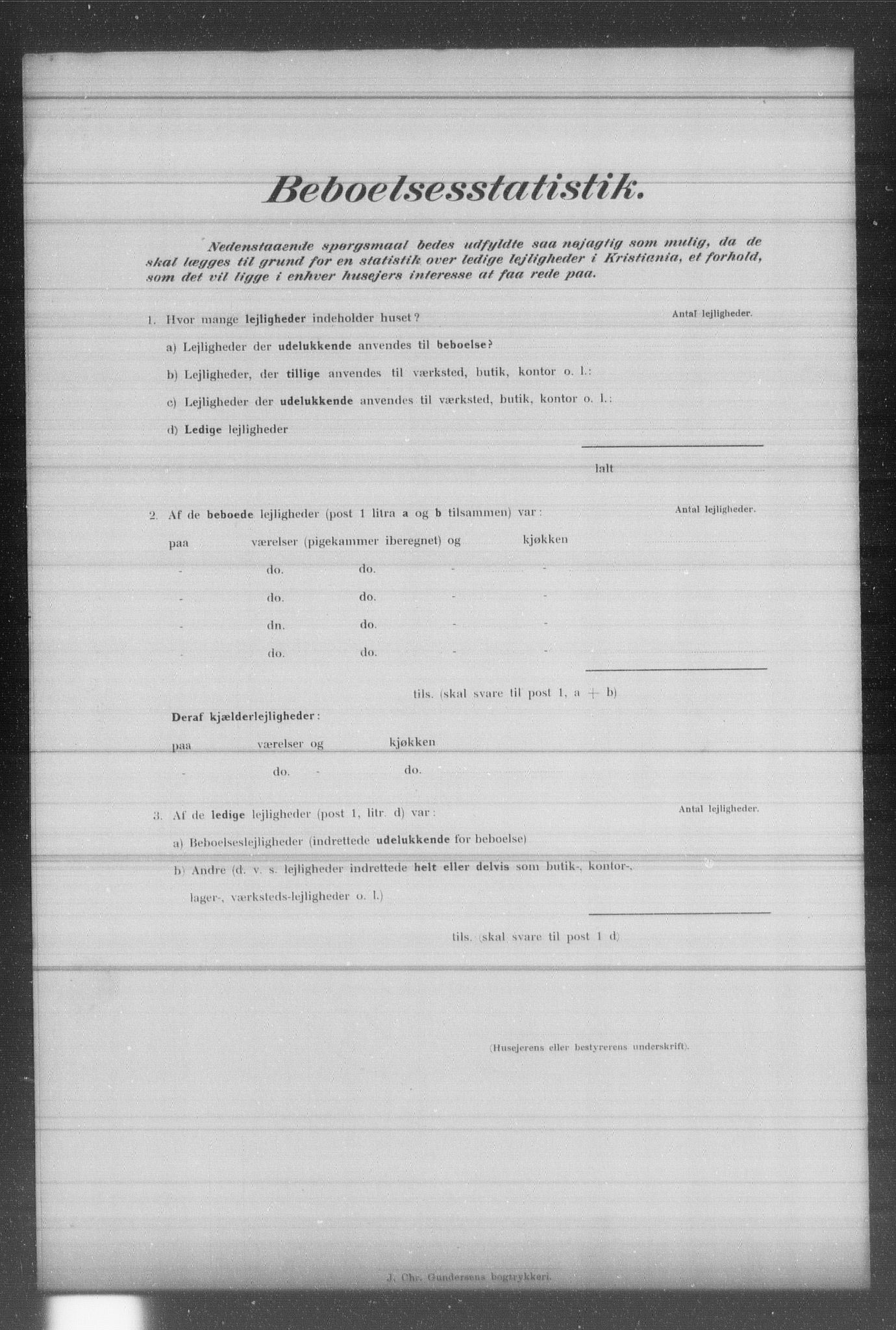 OBA, Municipal Census 1902 for Kristiania, 1902, p. 1505