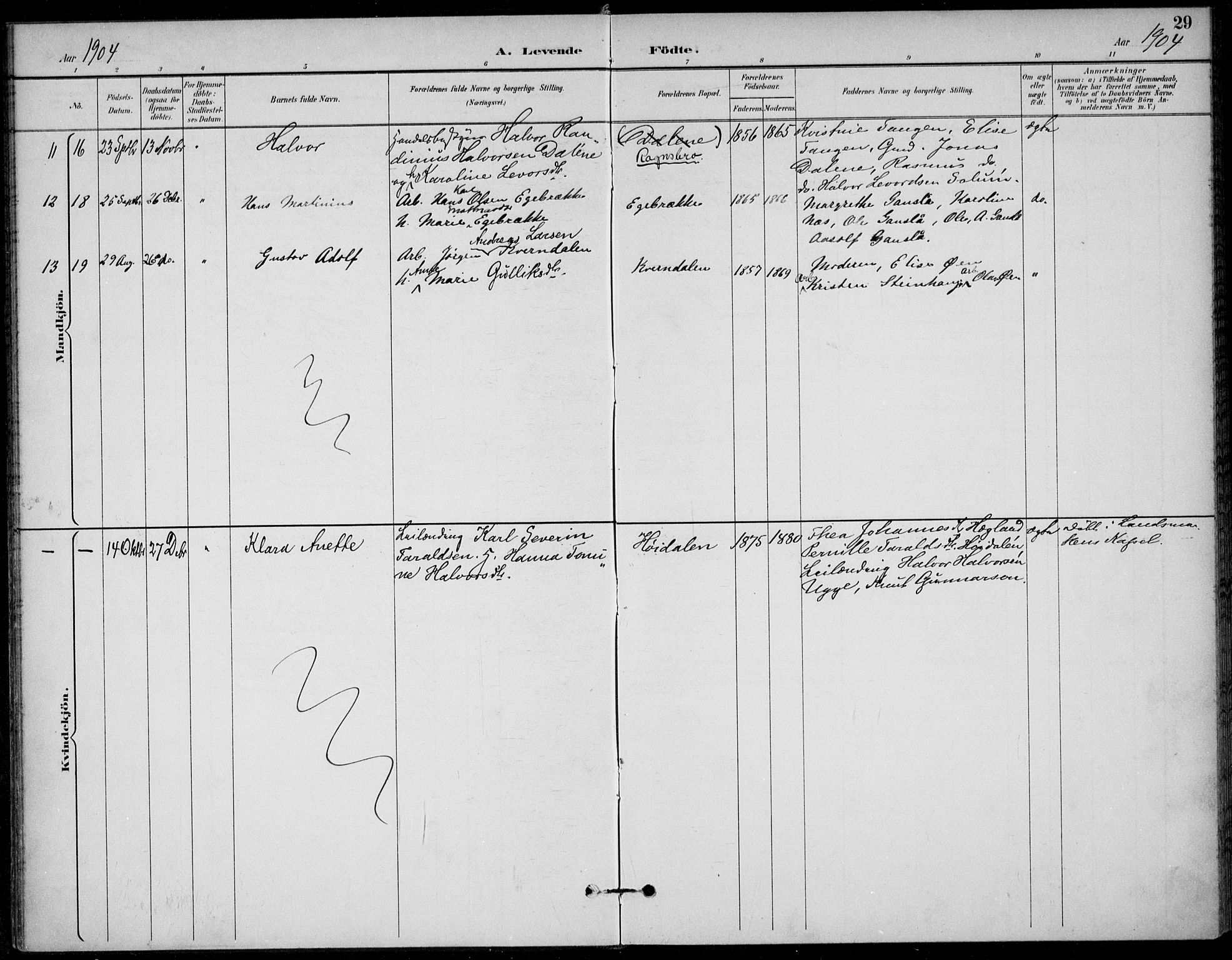 Solum kirkebøker, SAKO/A-306/F/Fc/L0002: Parish register (official) no. III 2, 1892-1906, p. 29