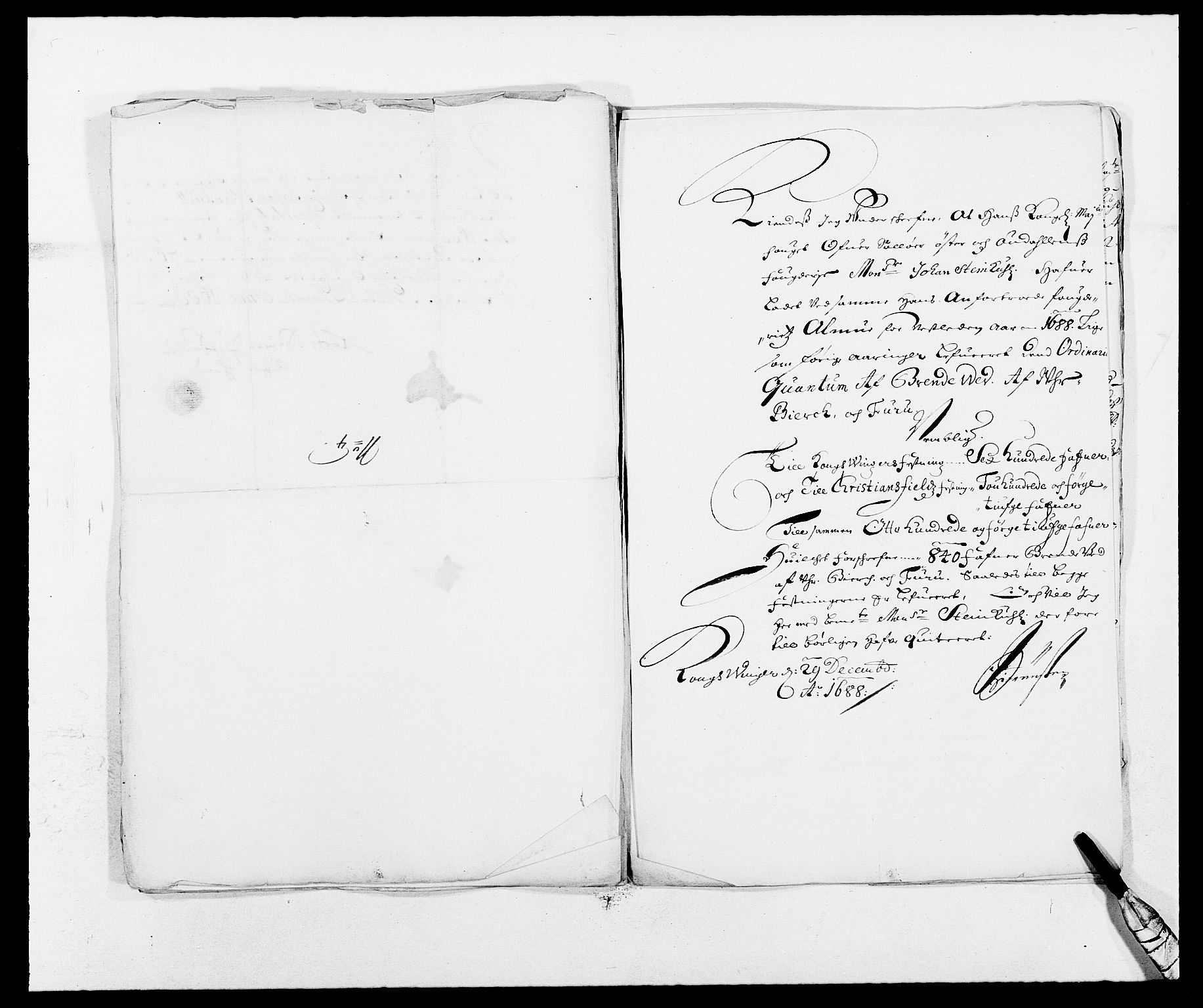 Rentekammeret inntil 1814, Reviderte regnskaper, Fogderegnskap, RA/EA-4092/R13/L0825: Fogderegnskap Solør, Odal og Østerdal, 1688, p. 270