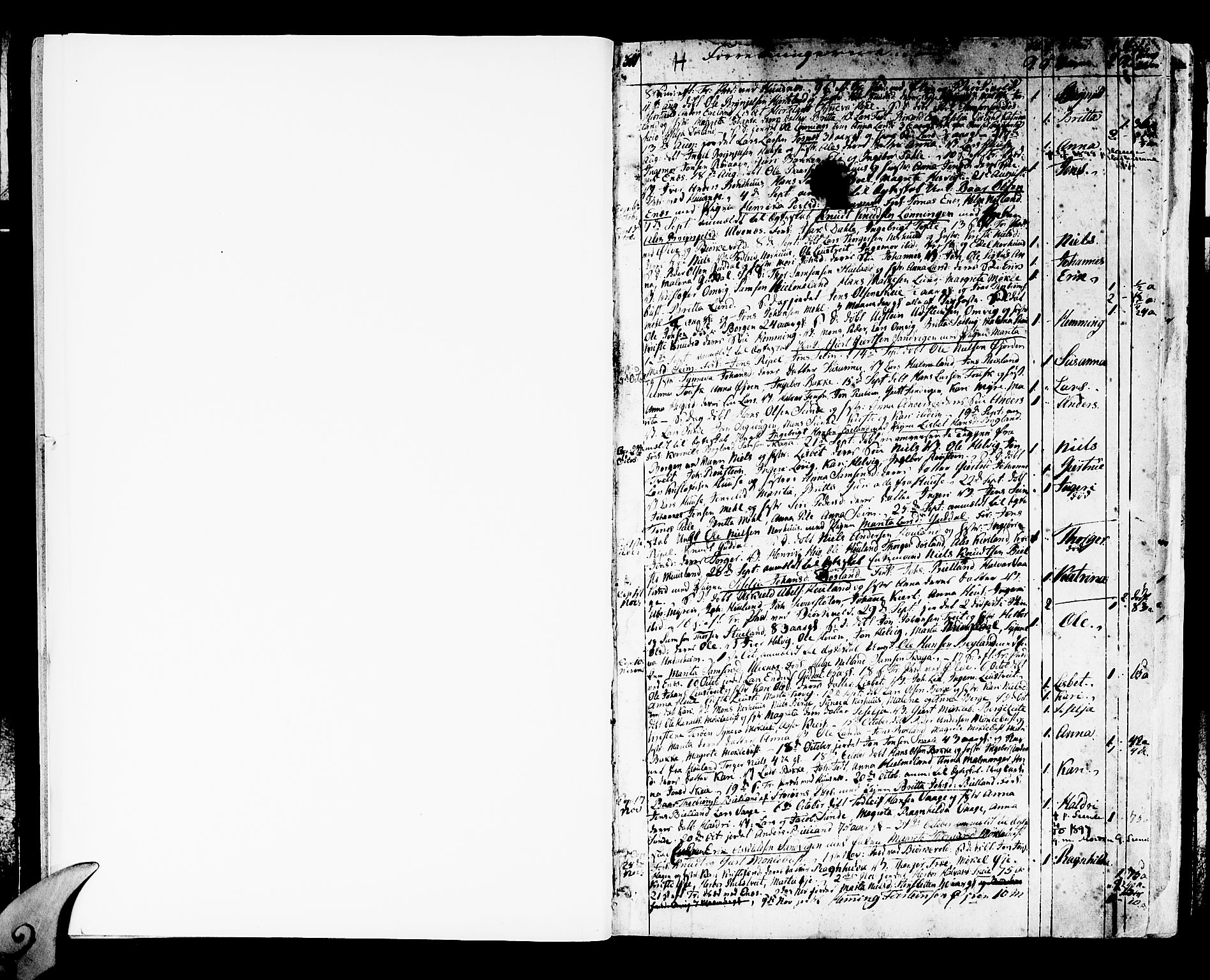 Kvinnherad sokneprestembete, SAB/A-76401/H/Haa: Parish register (official) no. A 5, 1811-1835, p. 1