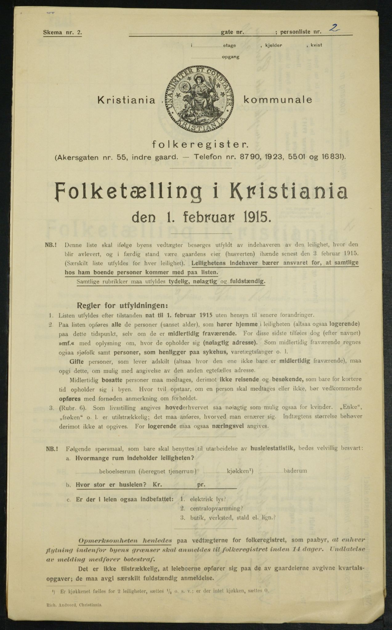 OBA, Municipal Census 1915 for Kristiania, 1915, p. 26431