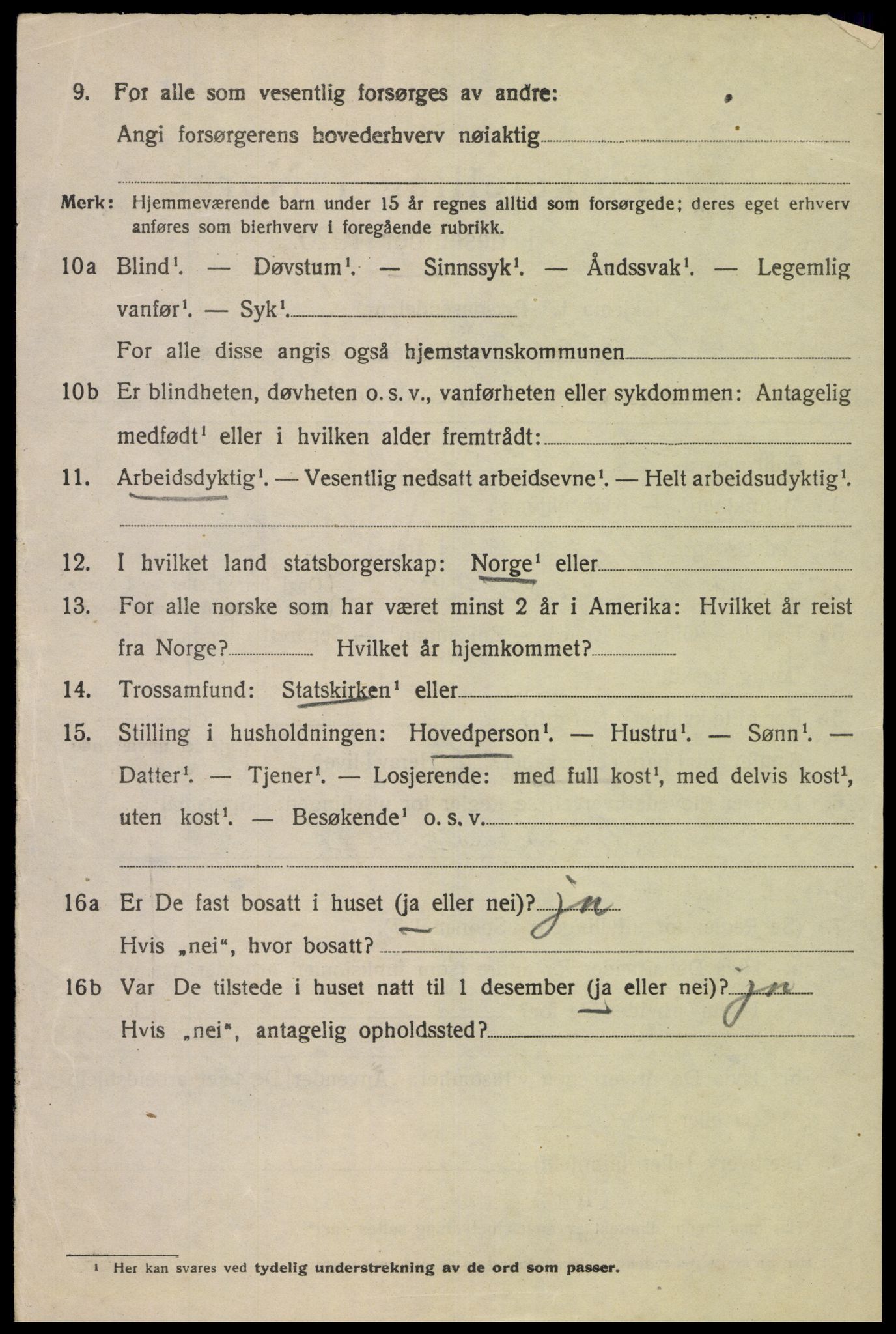 SAK, 1920 census for Kvinesdal, 1920, p. 5702