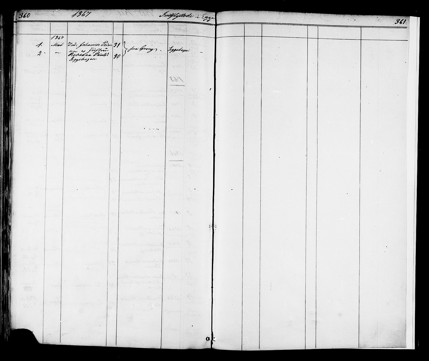Ministerialprotokoller, klokkerbøker og fødselsregistre - Nord-Trøndelag, SAT/A-1458/739/L0367: Parish register (official) no. 739A01 /3, 1838-1868, p. 360-361