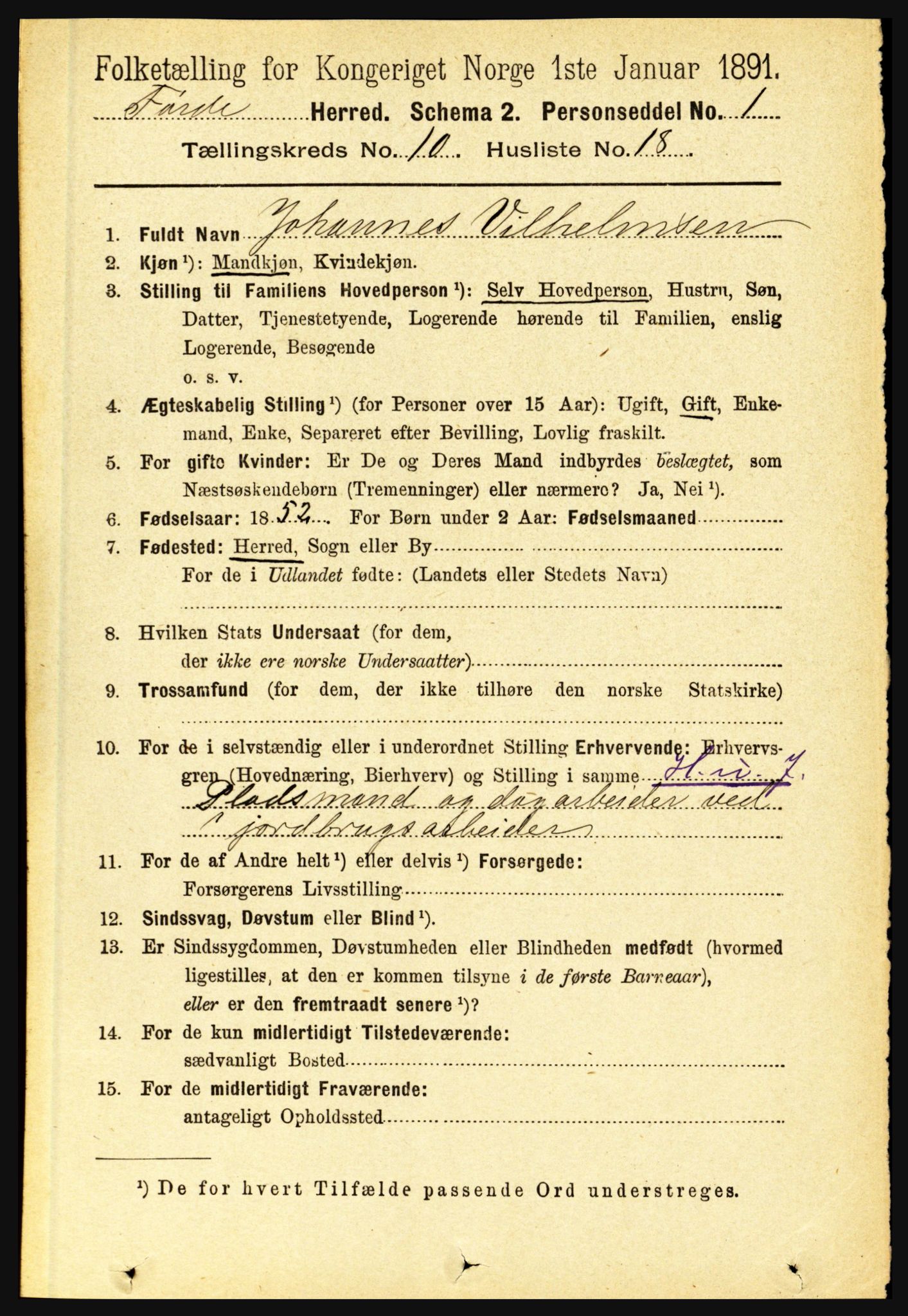 RA, 1891 census for 1432 Førde, 1891, p. 3760