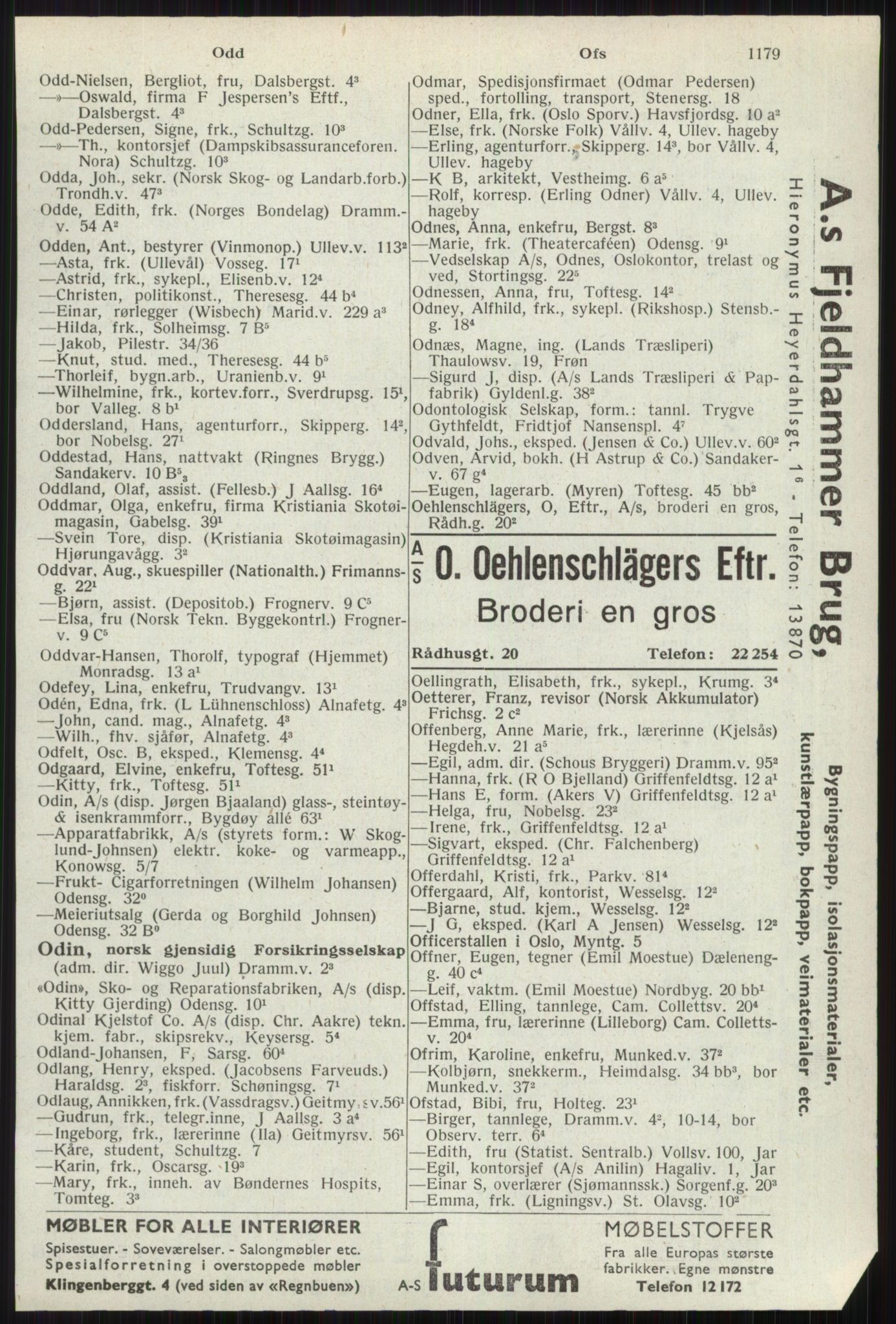 Kristiania/Oslo adressebok, PUBL/-, 1941, p. 1179