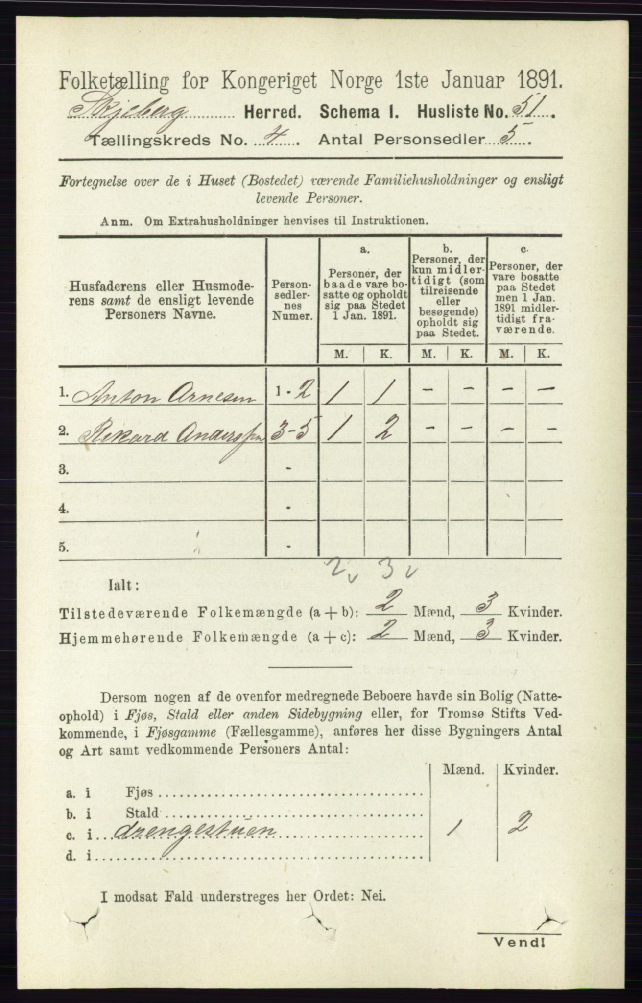 RA, 1891 census for 0115 Skjeberg, 1891, p. 1860