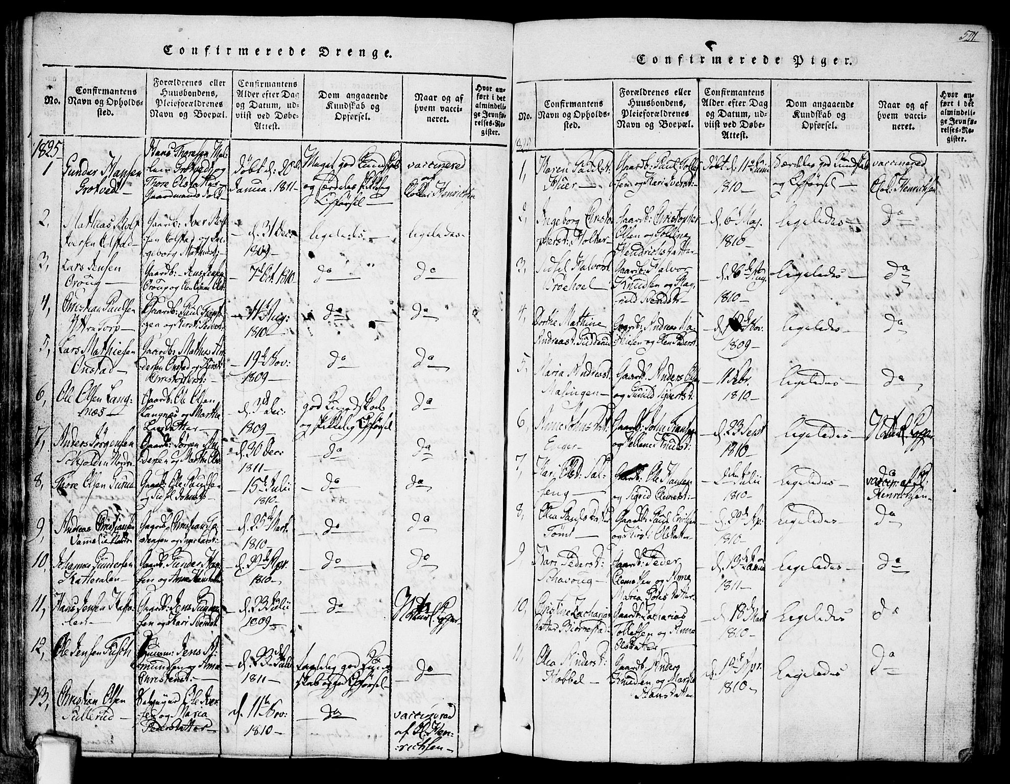 Askim prestekontor Kirkebøker, AV/SAO-A-10900/F/Fa/L0004: Parish register (official) no. 4, 1817-1846, p. 500-501