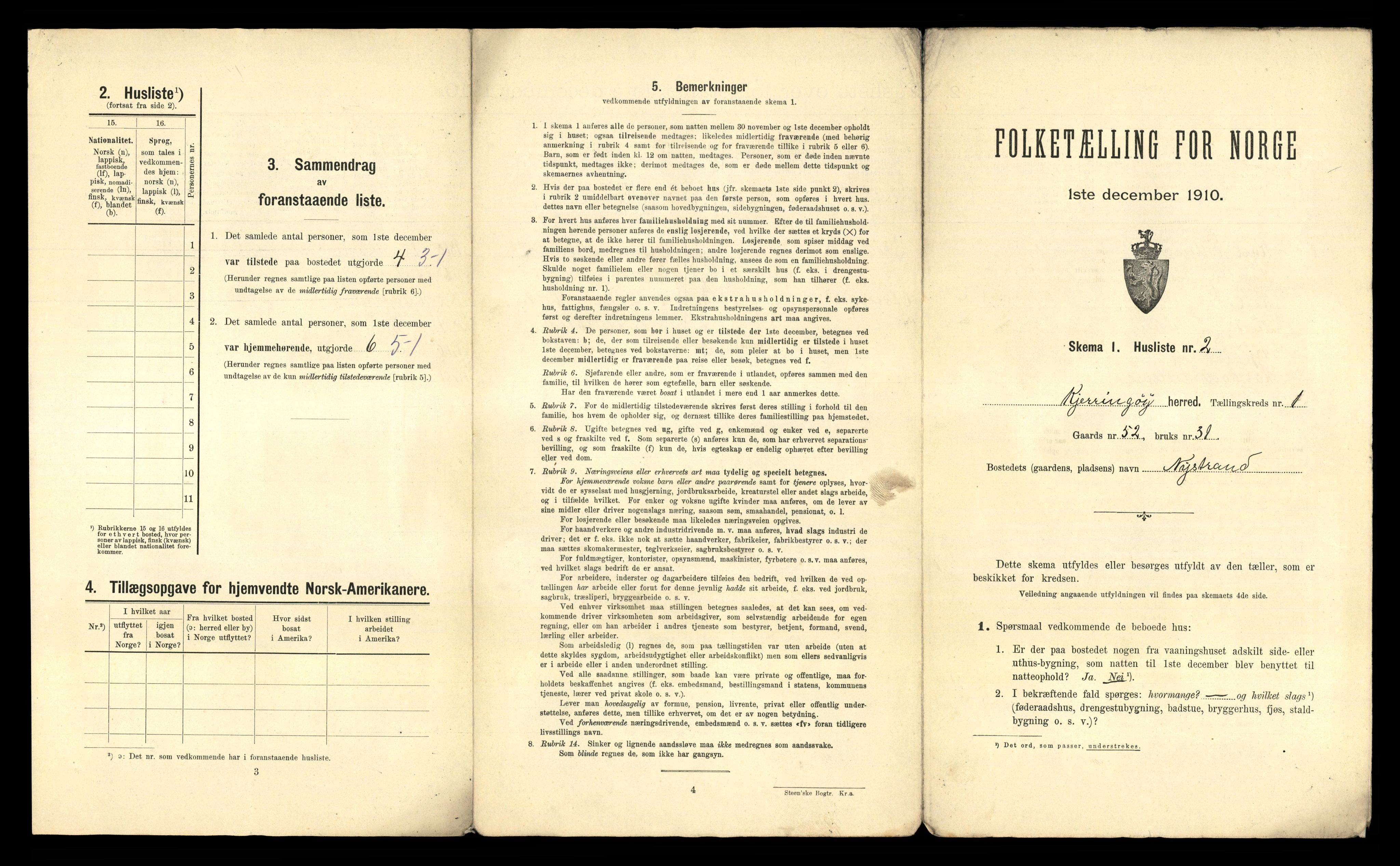 RA, 1910 census for Kjerringøy, 1910, p. 23