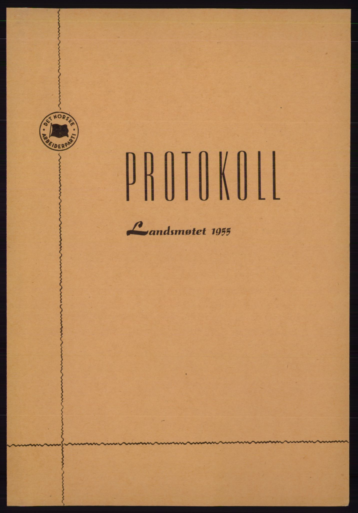 Det norske Arbeiderparti - publikasjoner, AAB/-/-/-: Protokoll over forhandlingene på det 35. ordinære landsmøte 19.-21. mars 1955 i Oslo, 1955