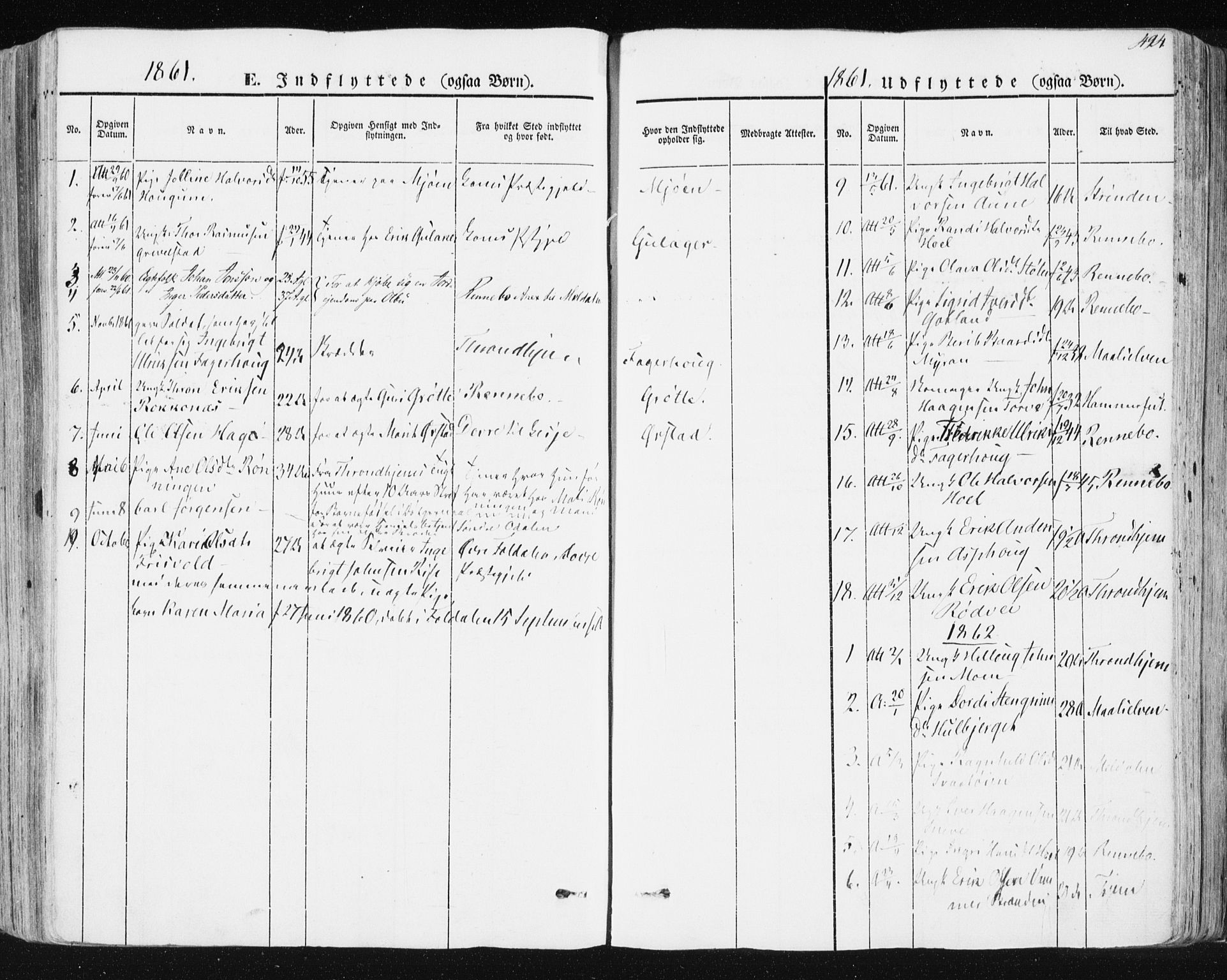 Ministerialprotokoller, klokkerbøker og fødselsregistre - Sør-Trøndelag, SAT/A-1456/678/L0899: Parish register (official) no. 678A08, 1848-1872, p. 494