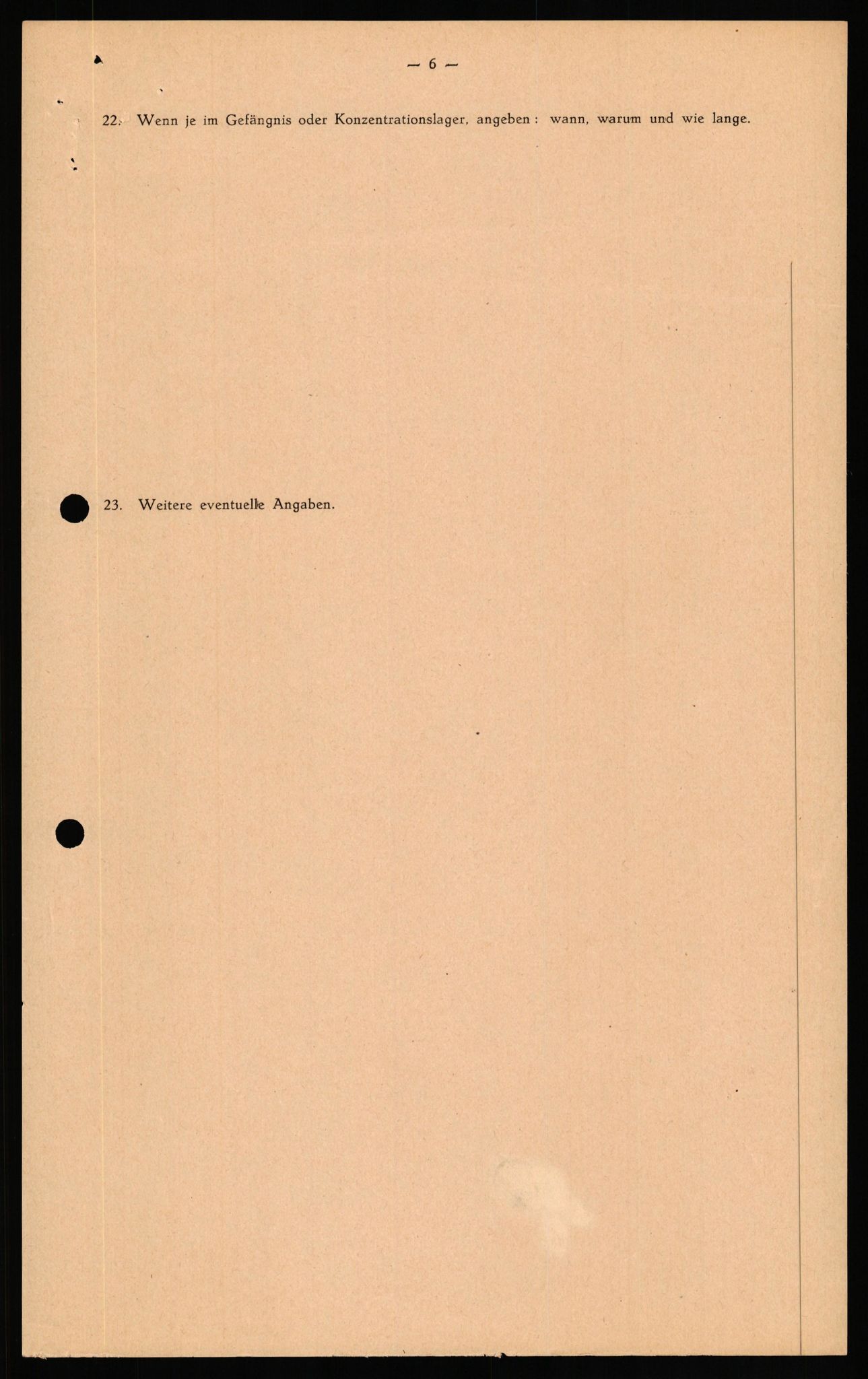 Forsvaret, Forsvarets overkommando II, RA/RAFA-3915/D/Db/L0031: CI Questionaires. Tyske okkupasjonsstyrker i Norge. Tyskere., 1945-1946, p. 362