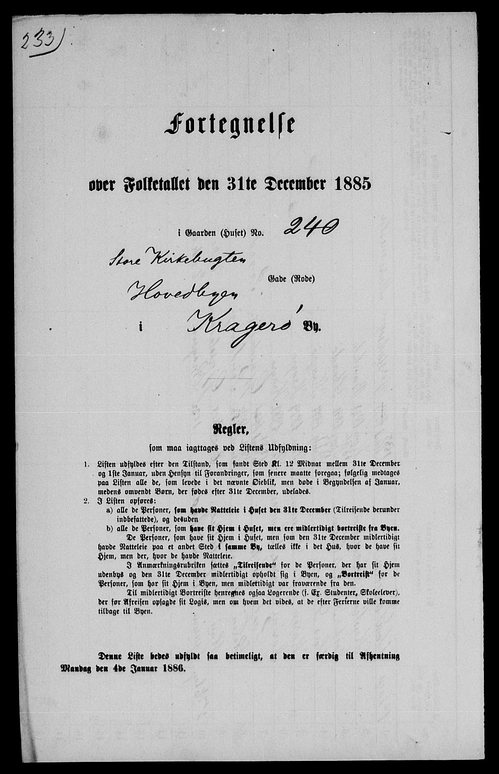 SAKO, 1885 census for 0801 Kragerø, 1885, p. 1492