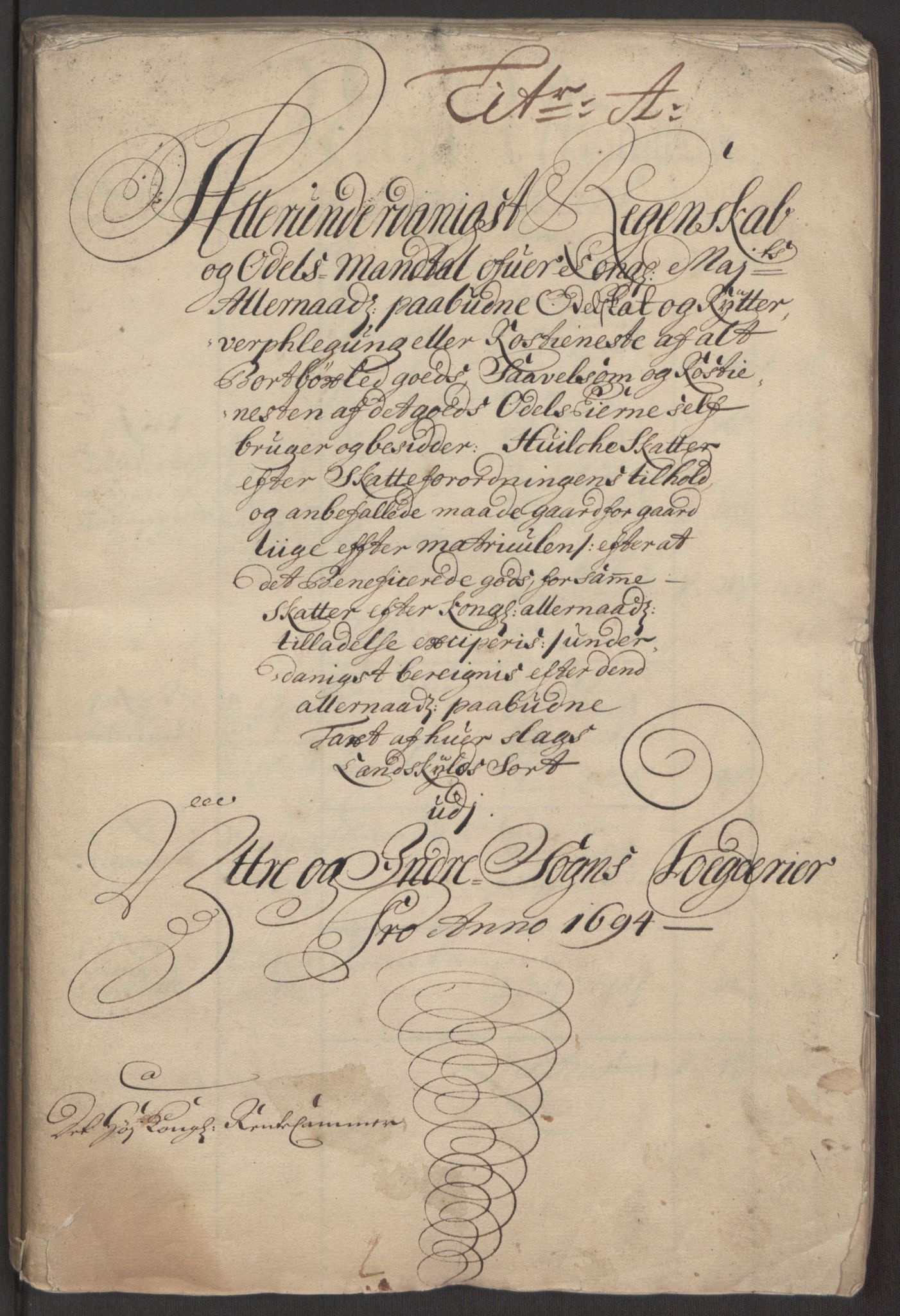 Rentekammeret inntil 1814, Reviderte regnskaper, Fogderegnskap, RA/EA-4092/R52/L3307: Fogderegnskap Sogn, 1693-1694, p. 269