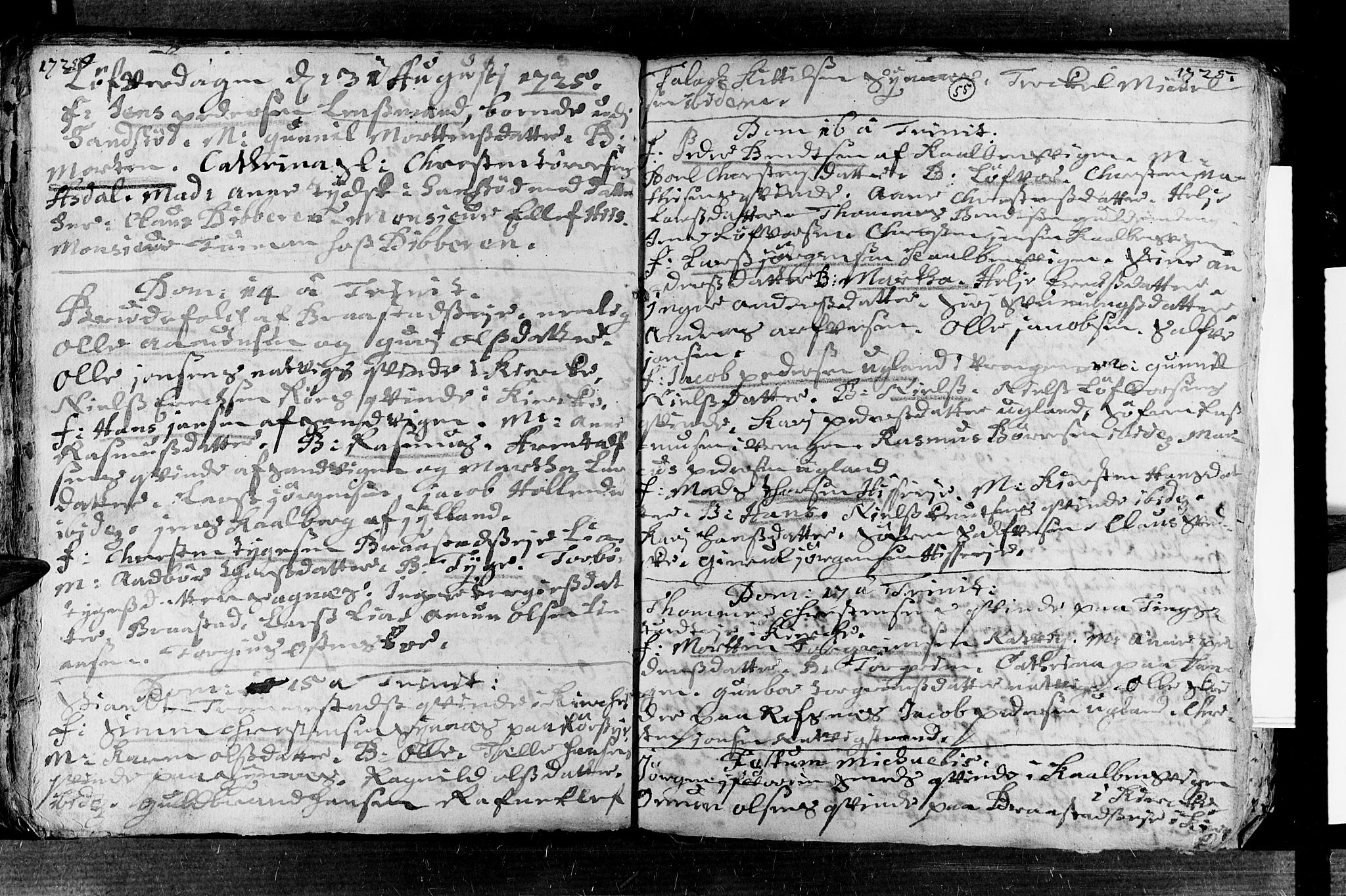 Øyestad sokneprestkontor, AV/SAK-1111-0049/F/Fa/L0003: Parish register (official) no. A 3, 1722-1730, p. 55