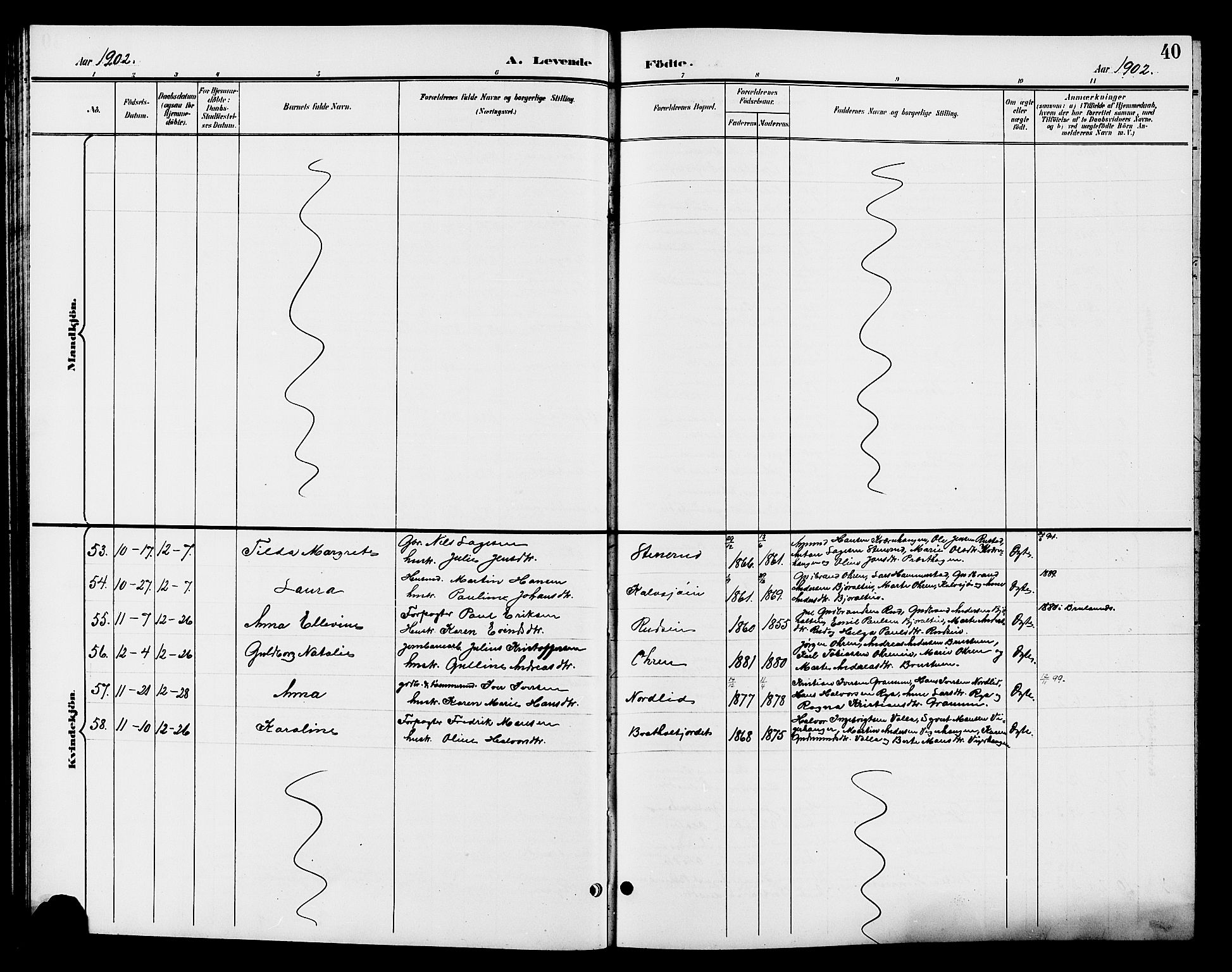 Jevnaker prestekontor, SAH/PREST-116/H/Ha/Hab/L0003: Parish register (copy) no. 3, 1896-1909, p. 40
