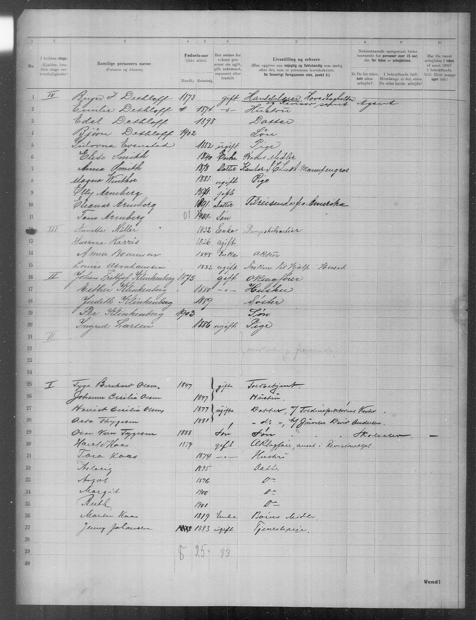 OBA, Municipal Census 1903 for Kristiania, 1903, p. 22086