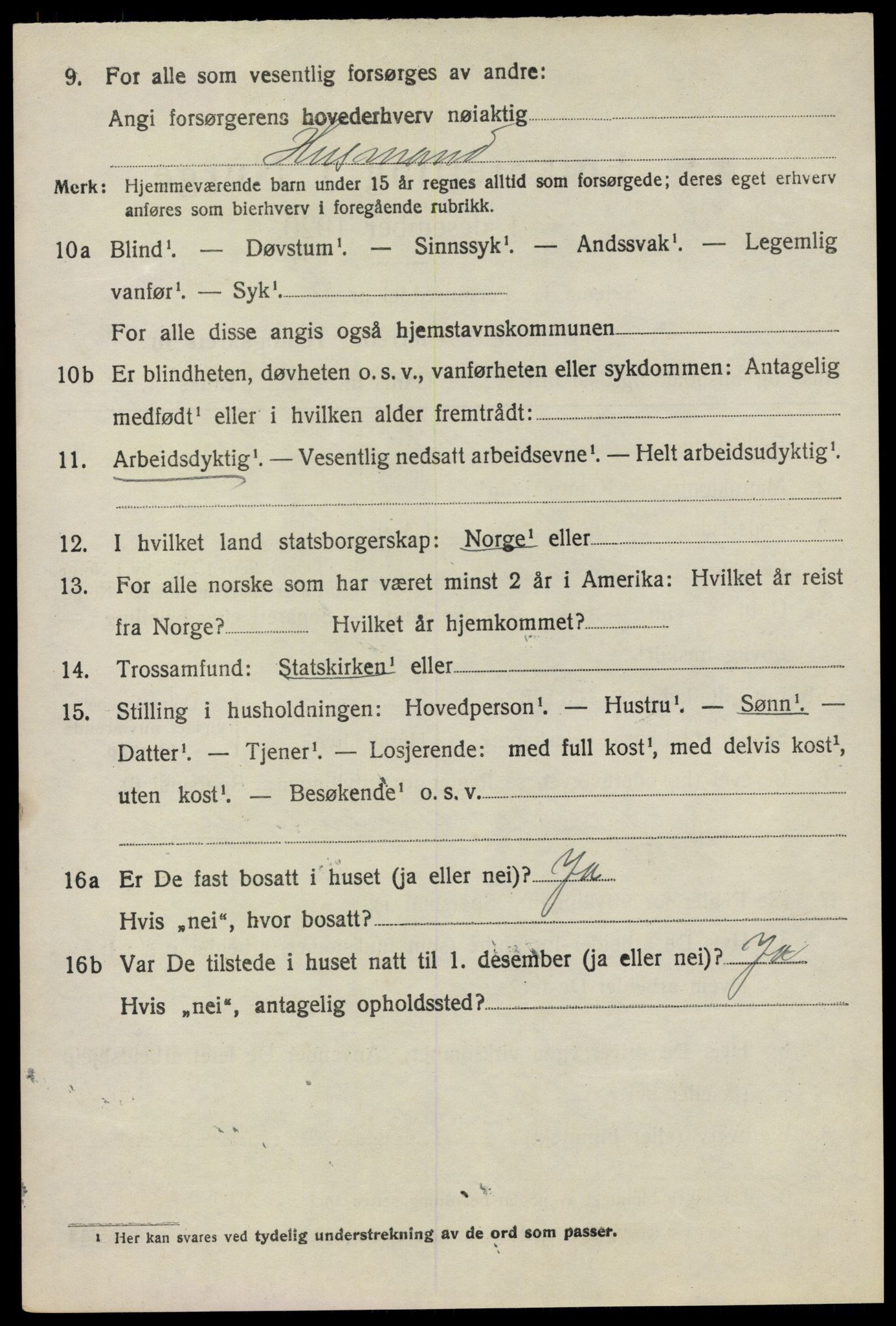 SAO, 1920 census for Kråkstad, 1920, p. 11216