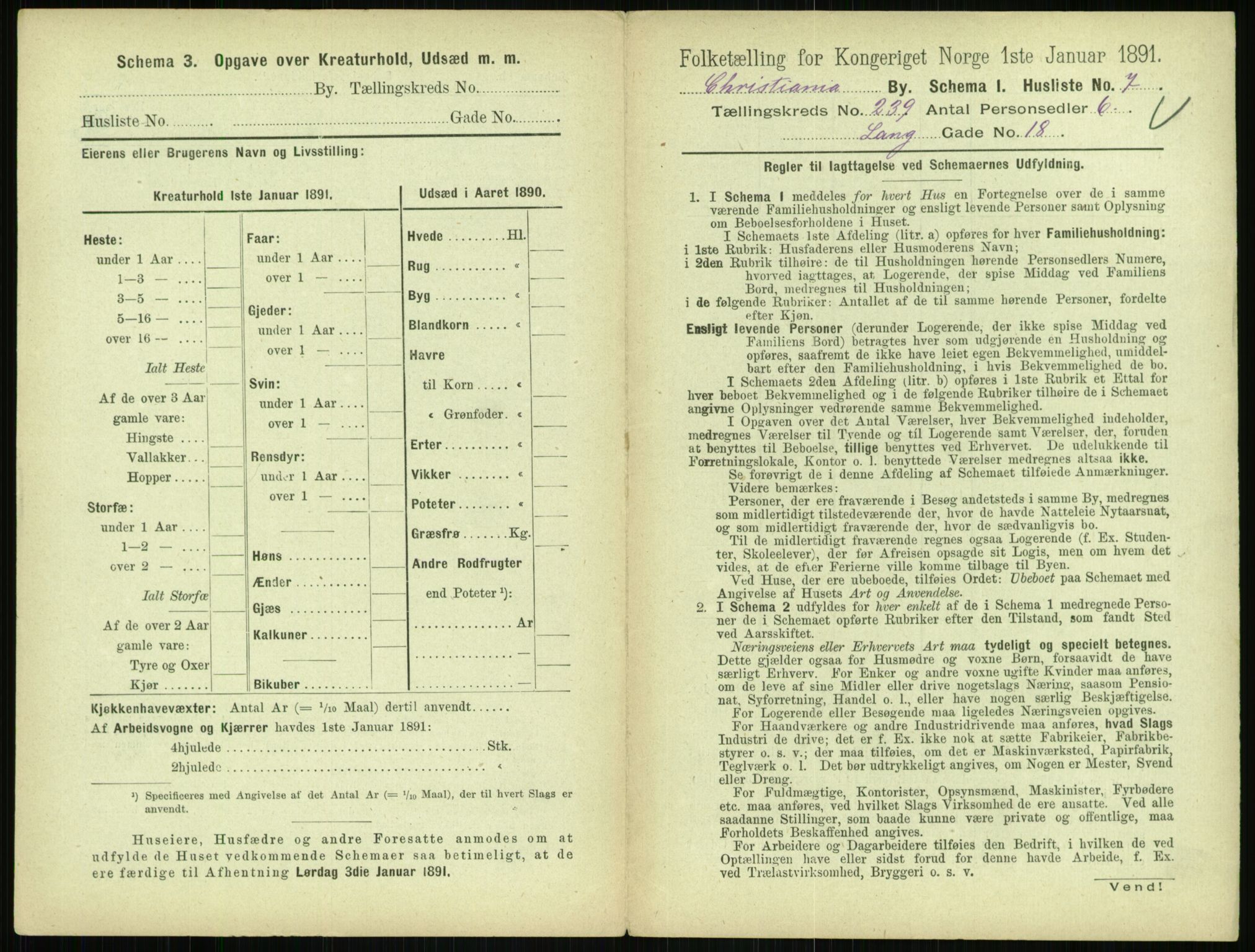 RA, 1891 census for 0301 Kristiania, 1891, p. 145279