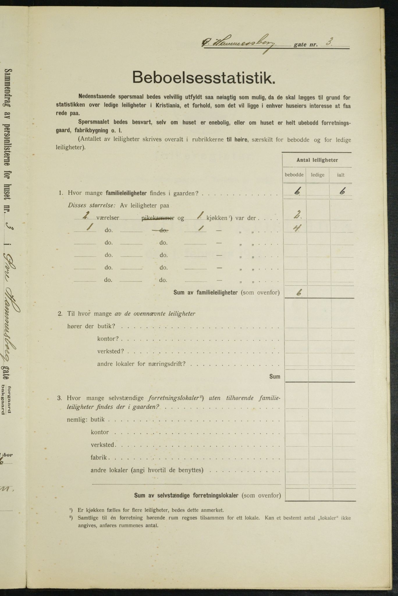 OBA, Municipal Census 1913 for Kristiania, 1913, p. 129782