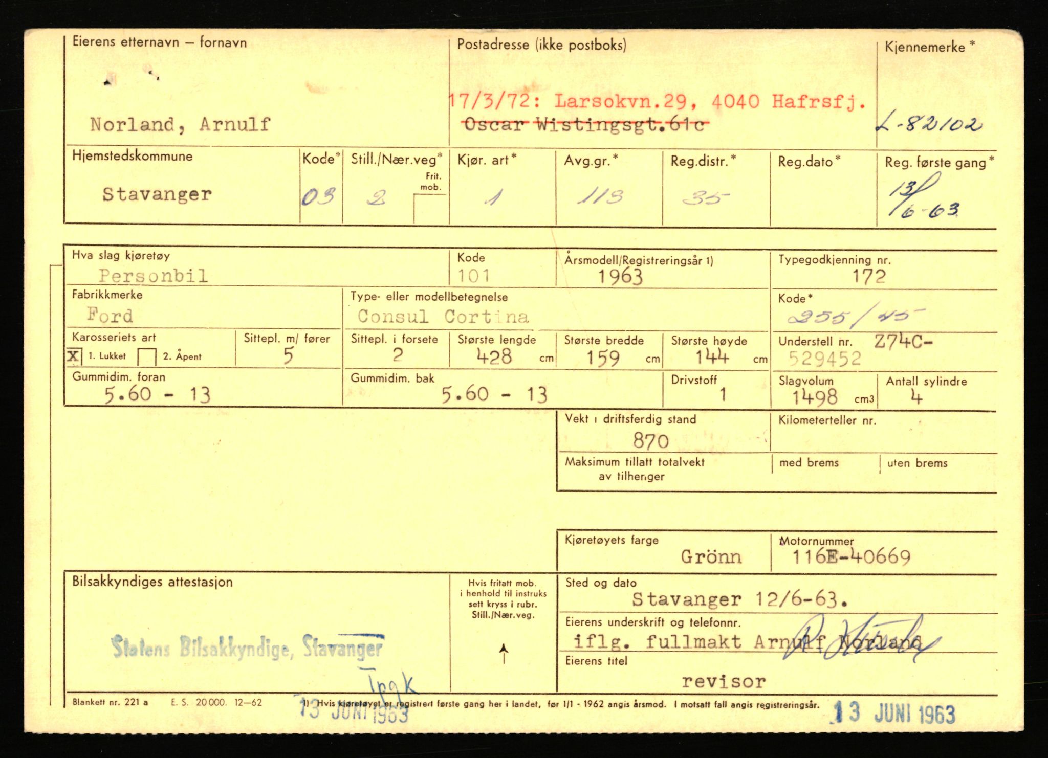 Stavanger trafikkstasjon, AV/SAST-A-101942/0/F/L0071: L-80500 - L-82199, 1930-1971, p. 2599