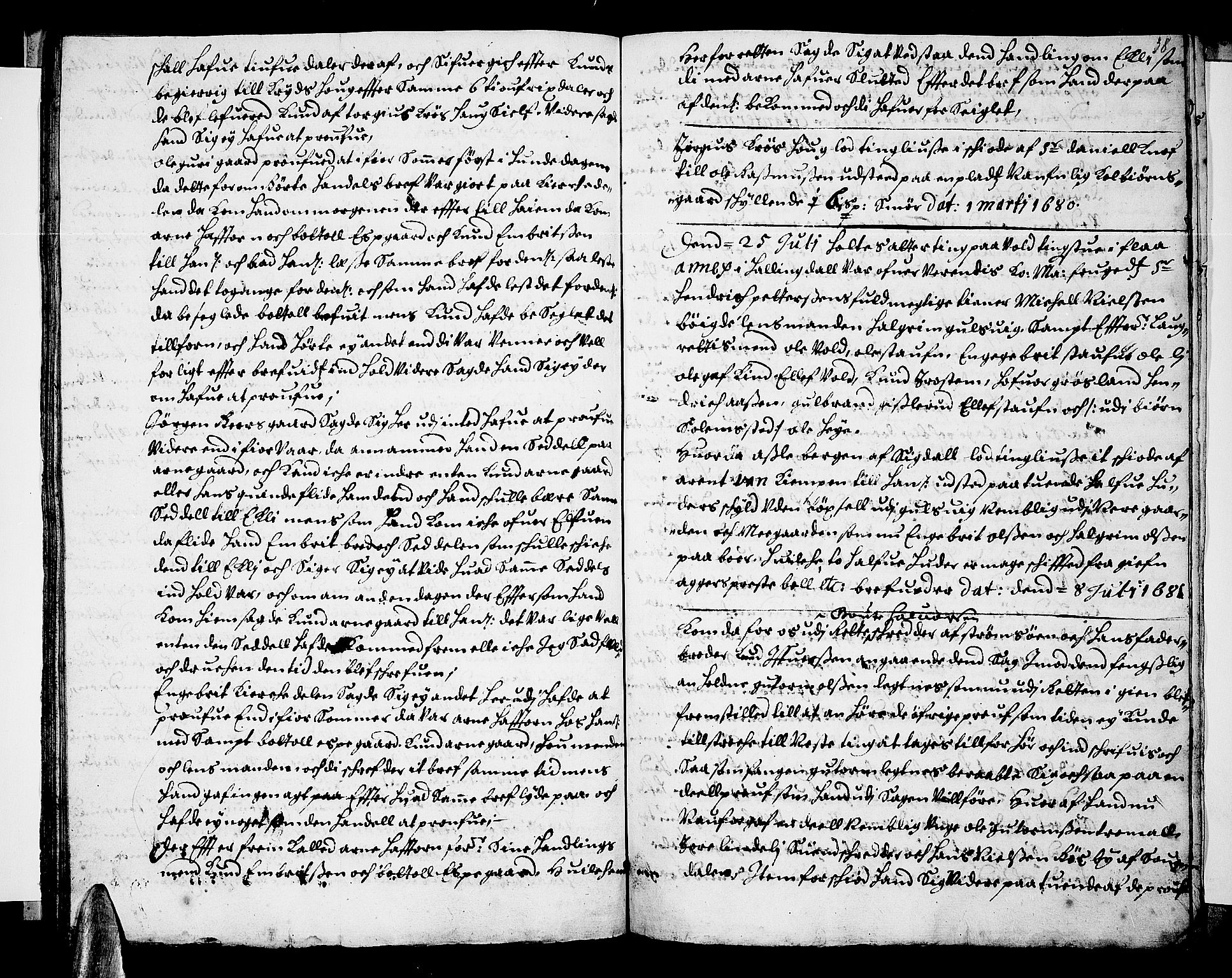Ringerike og Hallingdal sorenskriveri, SAKO/A-81/F/Fa/Fab/L0009: Tingbok - Sorenskriveriet, 1681, p. 38