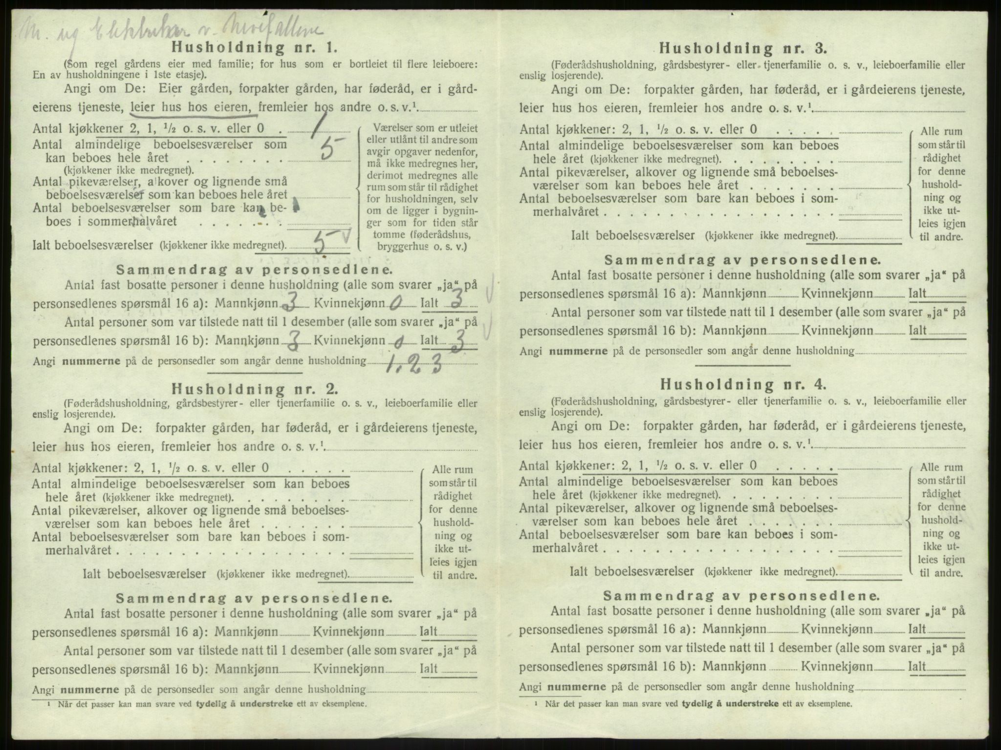 SAB, 1920 census for Nord-Vågsøy, 1920, p. 347