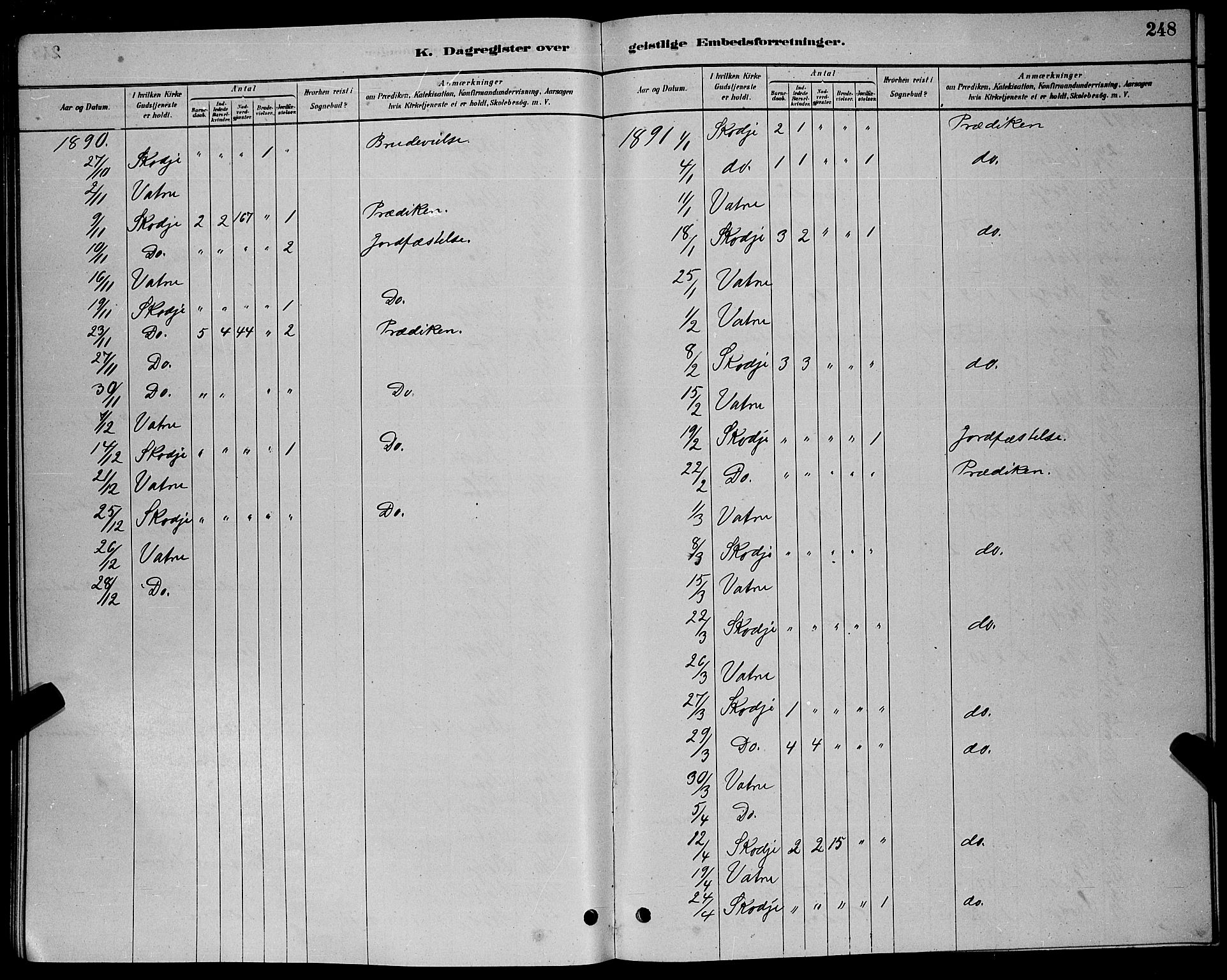 Ministerialprotokoller, klokkerbøker og fødselsregistre - Møre og Romsdal, AV/SAT-A-1454/524/L0365: Parish register (copy) no. 524C06, 1880-1899, p. 248