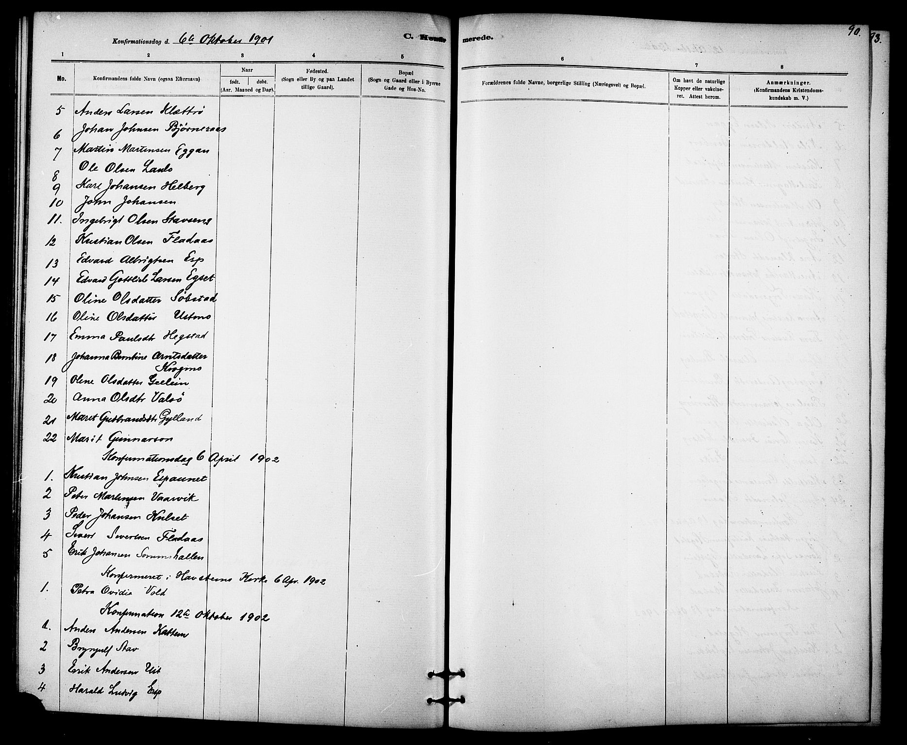Ministerialprotokoller, klokkerbøker og fødselsregistre - Sør-Trøndelag, SAT/A-1456/613/L0395: Parish register (copy) no. 613C03, 1887-1909, p. 90