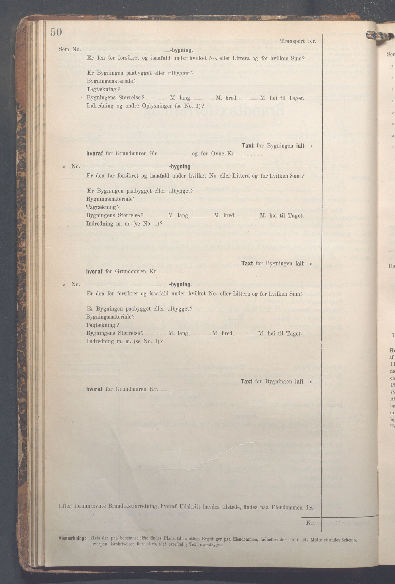 Lensmennene i Aker, OBA/A-10133/F/Fa/L0014: Branntakstprotokoll, 1909-1921, p. 50