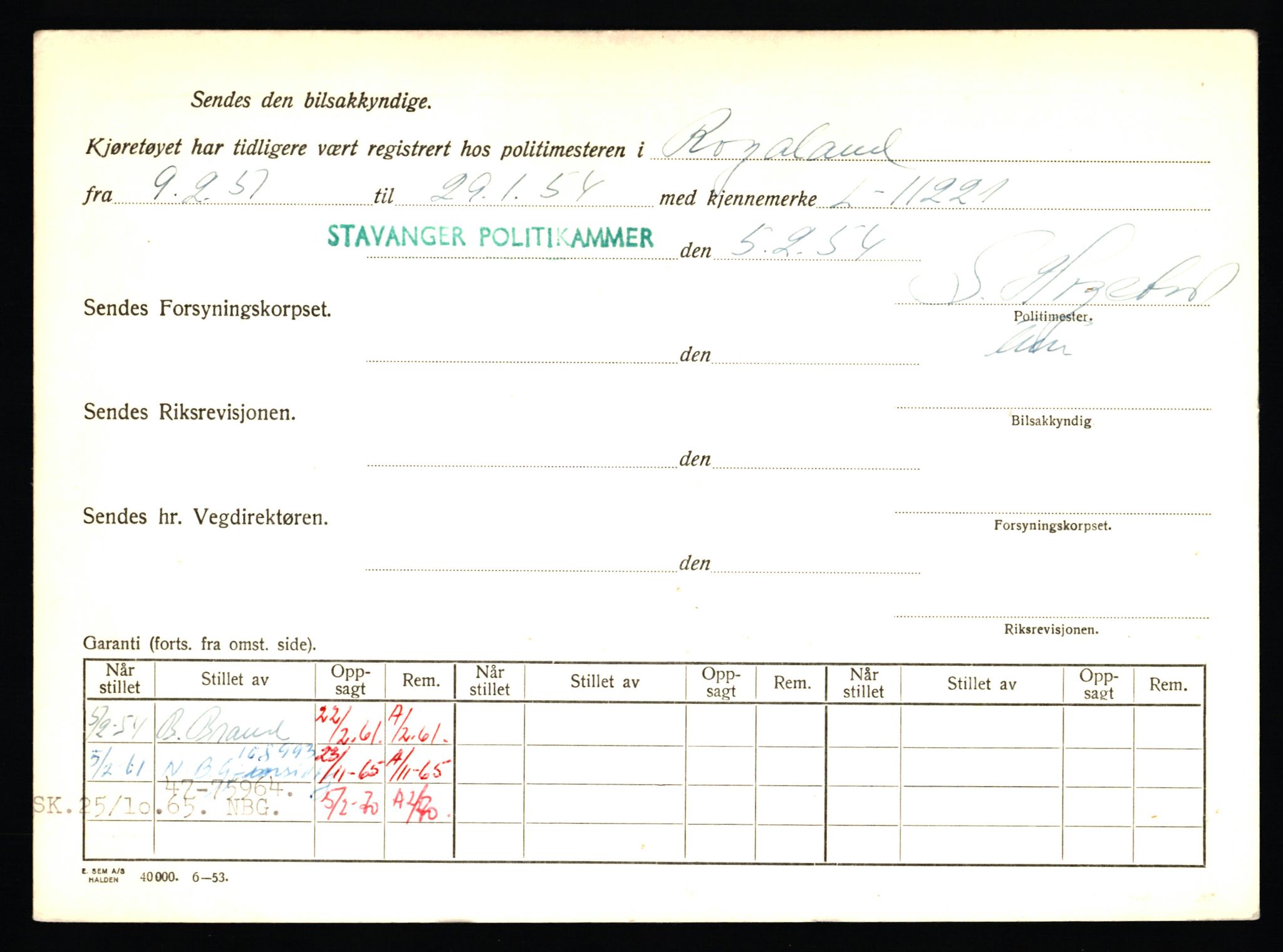 Stavanger trafikkstasjon, SAST/A-101942/0/F/L0012: L-4200 - L-4699, 1930-1971, p. 236