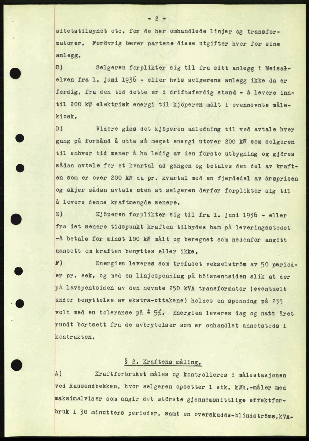 Romsdal sorenskriveri, AV/SAT-A-4149/1/2/2C: Mortgage book no. A1, 1936-1936, Diary no: : 541/1936