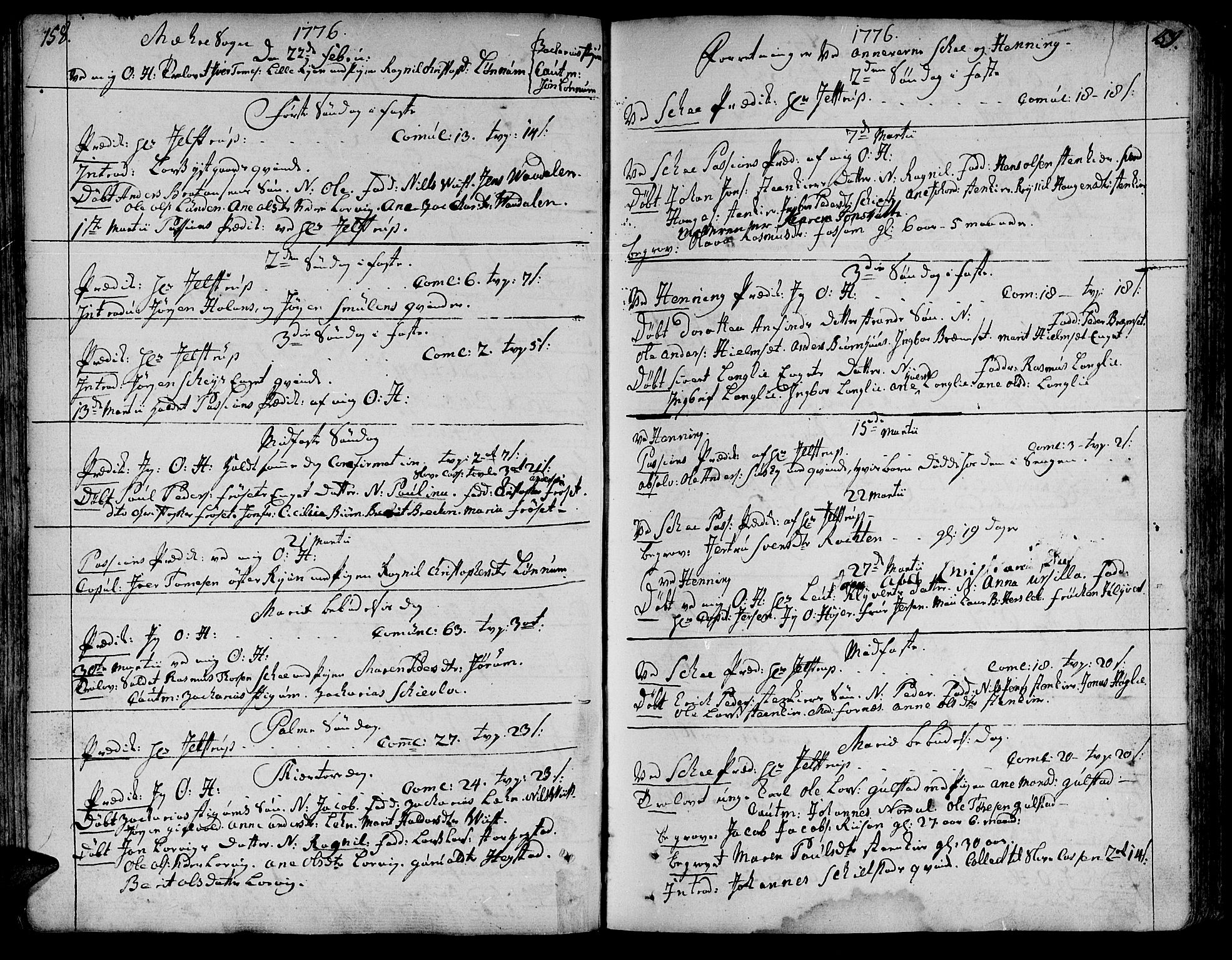 Ministerialprotokoller, klokkerbøker og fødselsregistre - Nord-Trøndelag, SAT/A-1458/735/L0331: Parish register (official) no. 735A02, 1762-1794, p. 158-159