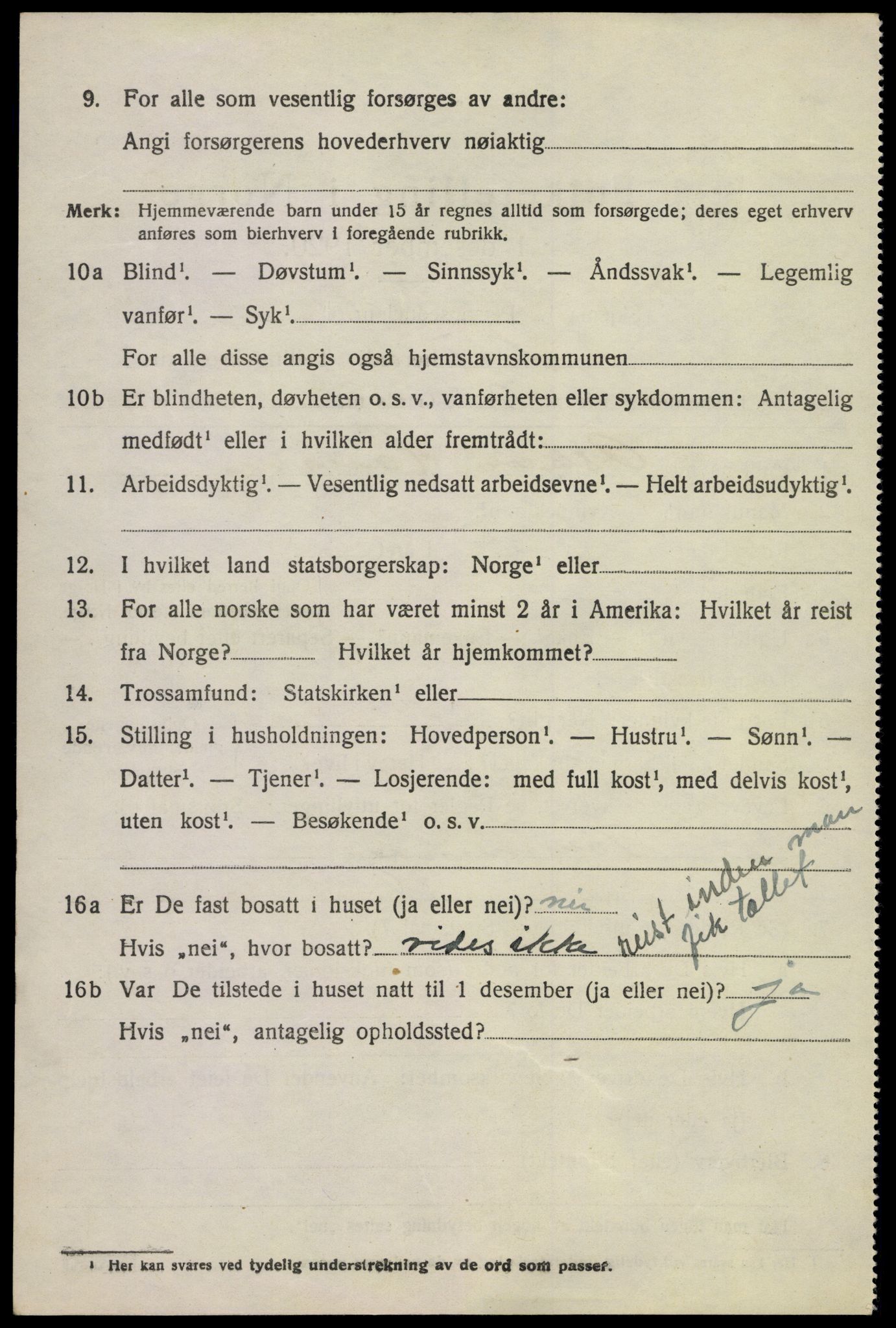 SAKO, 1920 census for Bø (Telemark), 1920, p. 2661