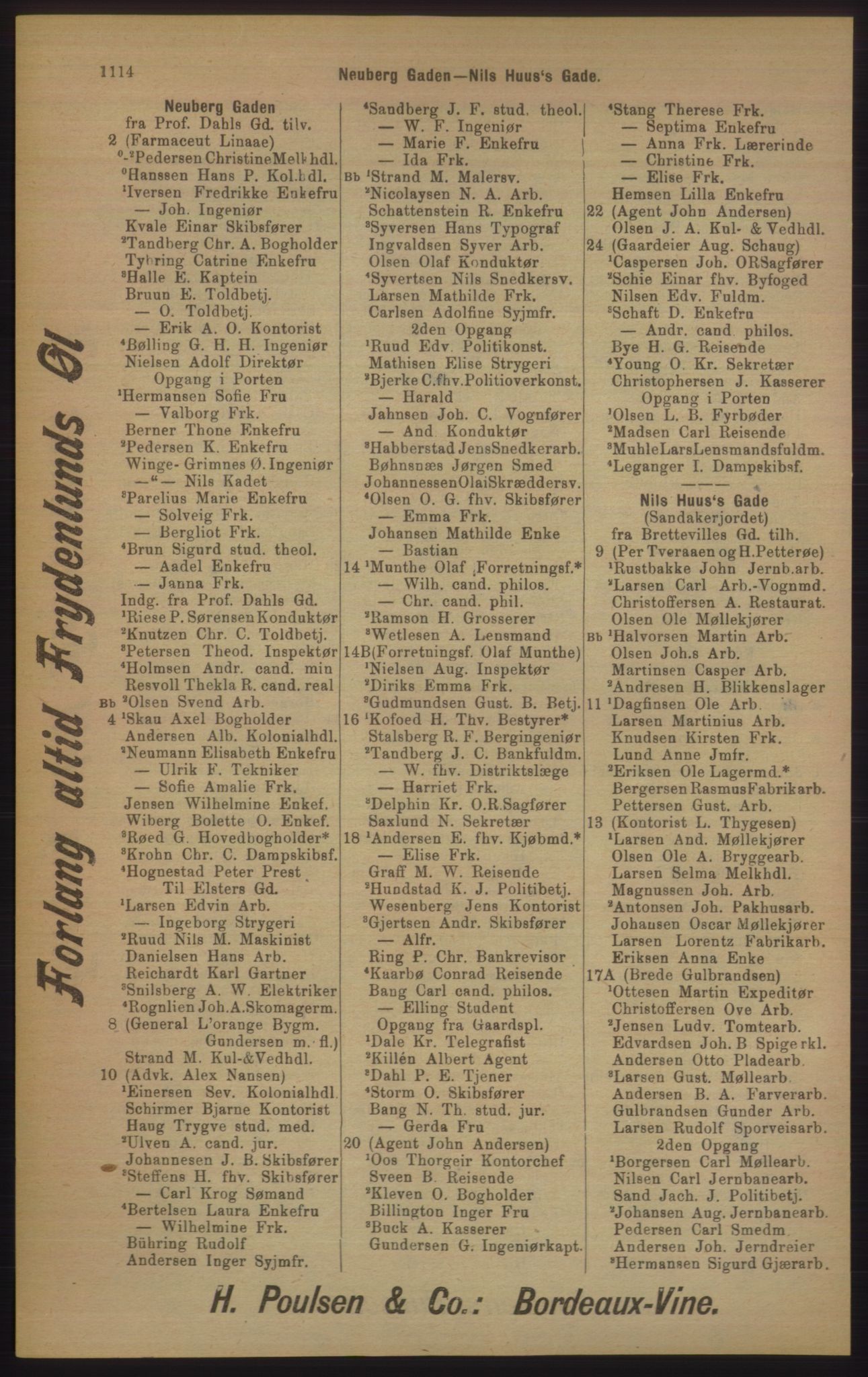 Kristiania/Oslo adressebok, PUBL/-, 1905, p. 1114