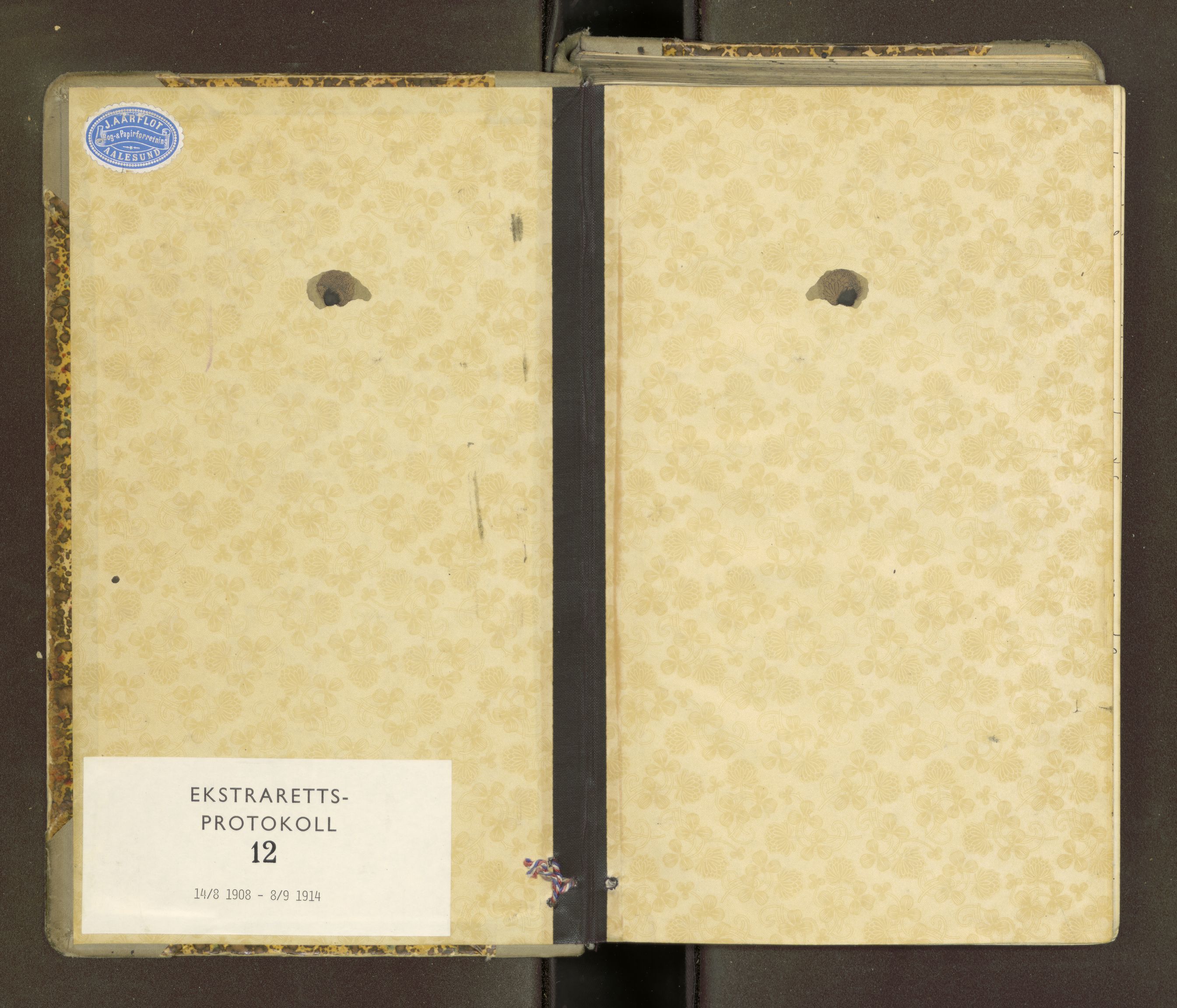 Søre Sunnmøre sorenskriveri, SAT/A-4122/1/1/1B/L0012: Ekstrarettsprotokollar, 1908-1914