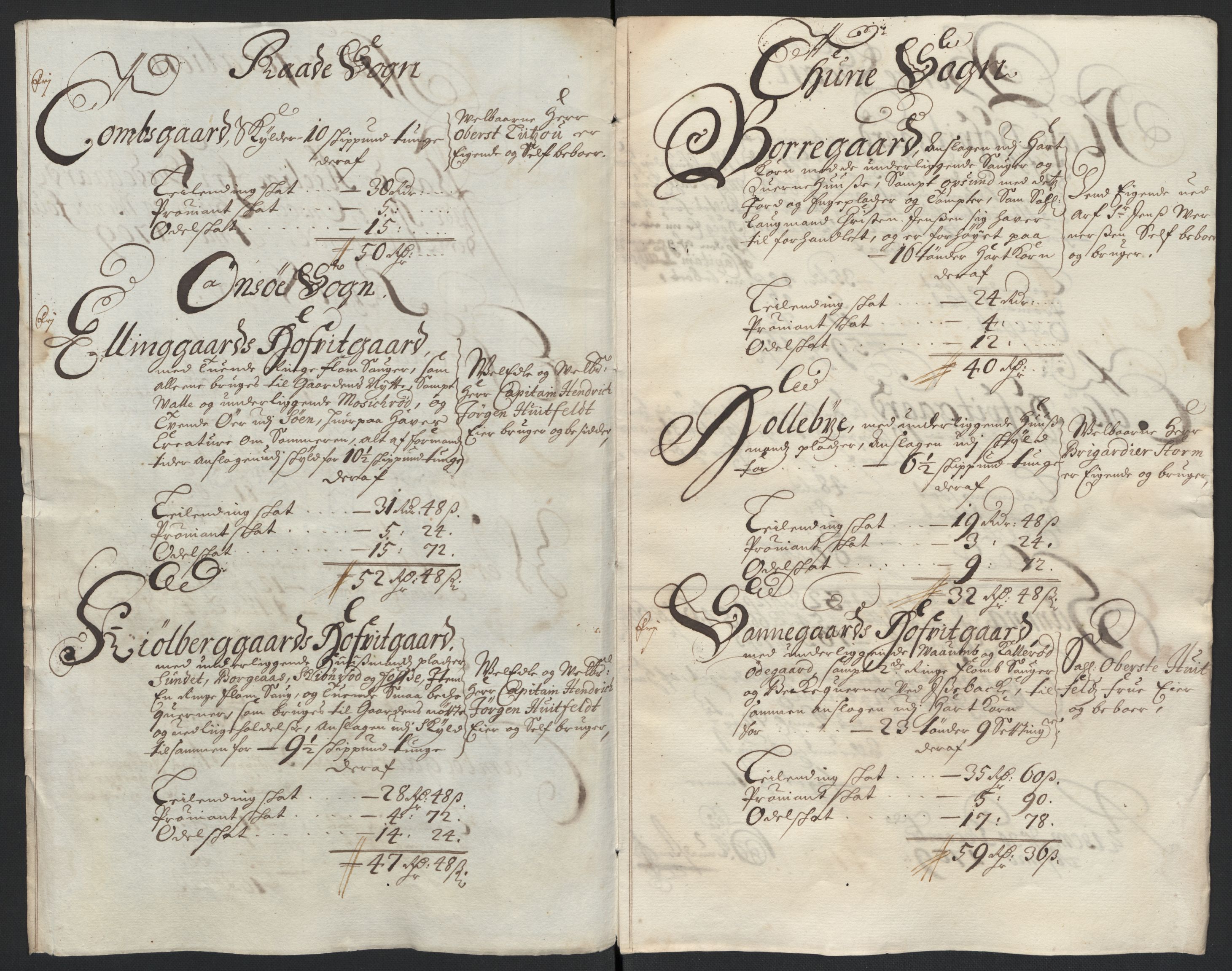 Rentekammeret inntil 1814, Reviderte regnskaper, Fogderegnskap, AV/RA-EA-4092/R04/L0135: Fogderegnskap Moss, Onsøy, Tune, Veme og Åbygge, 1709-1710, p. 137