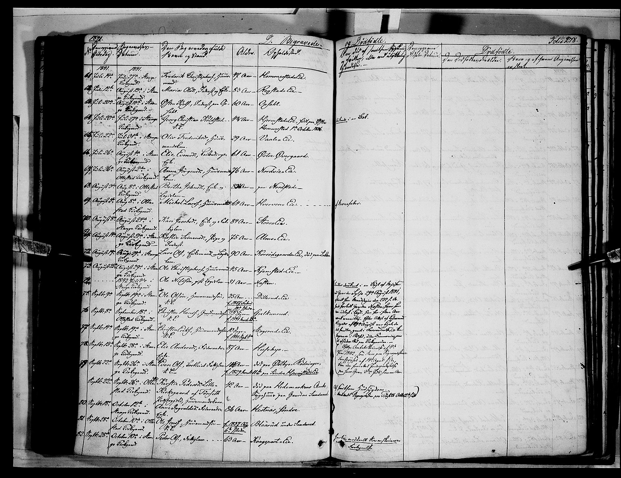 Stange prestekontor, AV/SAH-PREST-002/K/L0010: Parish register (official) no. 10, 1835-1845, p. 278