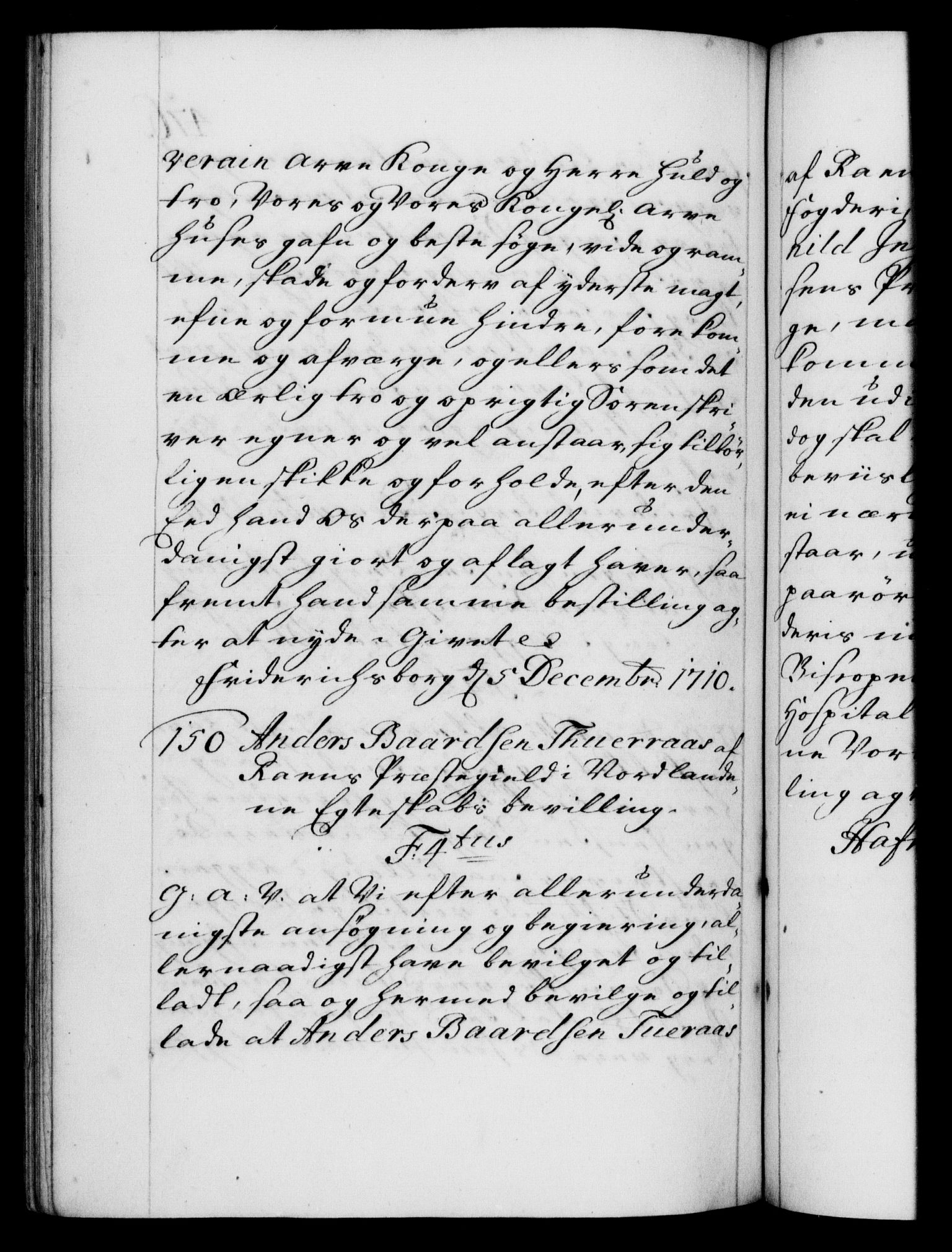 Danske Kanselli 1572-1799, RA/EA-3023/F/Fc/Fca/Fcaa/L0020: Norske registre, 1708-1711, p. 476b