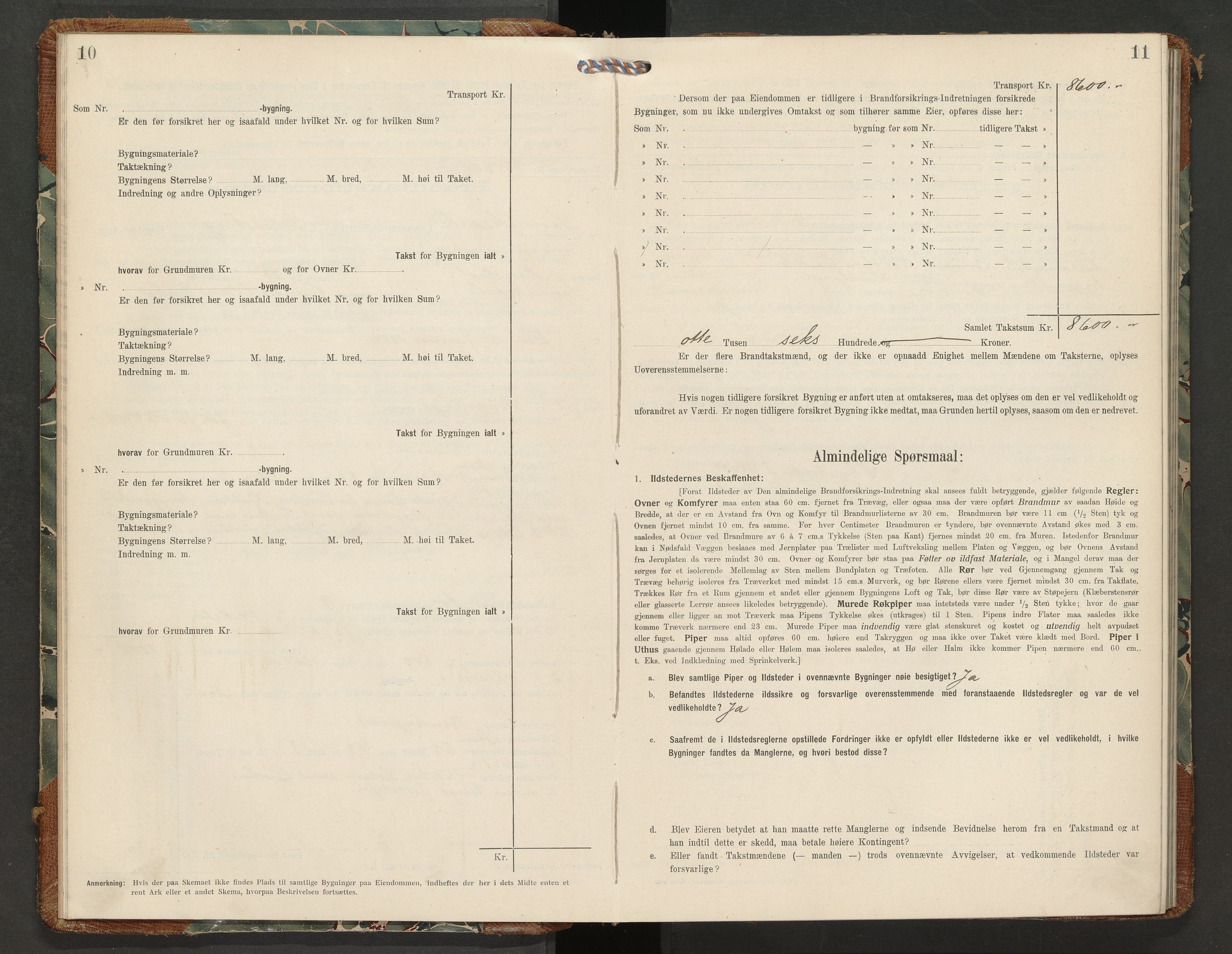 Sannidal lensmannskontor, AV/SAKO-A-569/Y/Yc/Ycb/L0004: Skjematakstprotokoll, 1912-1918