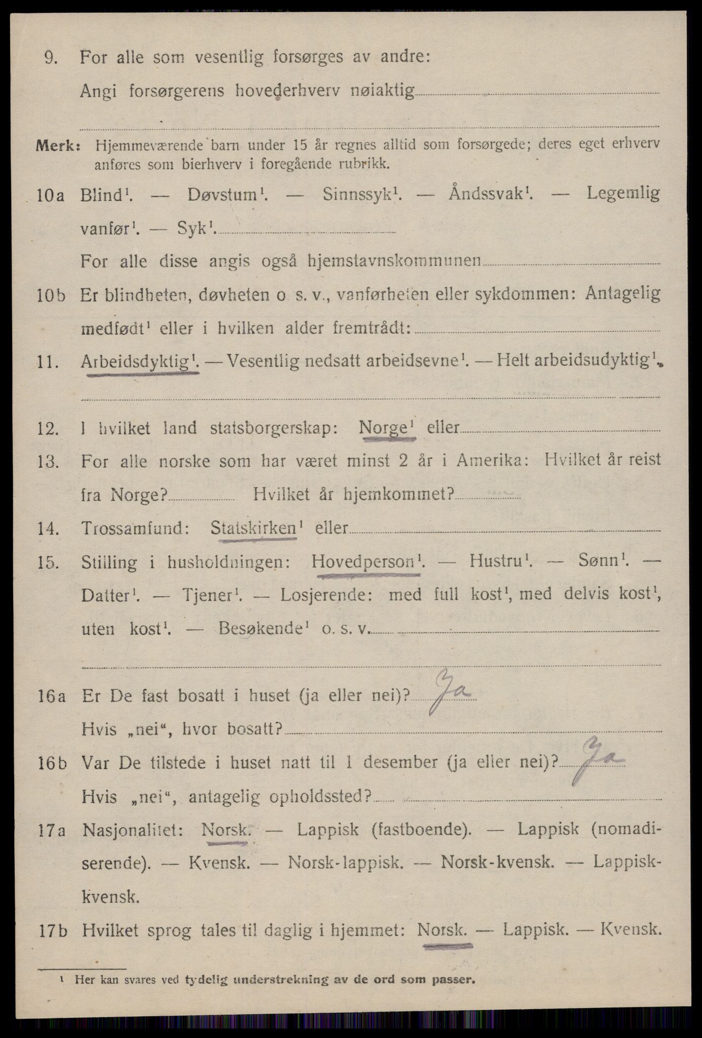 SAT, 1920 census for Melhus, 1920, p. 962