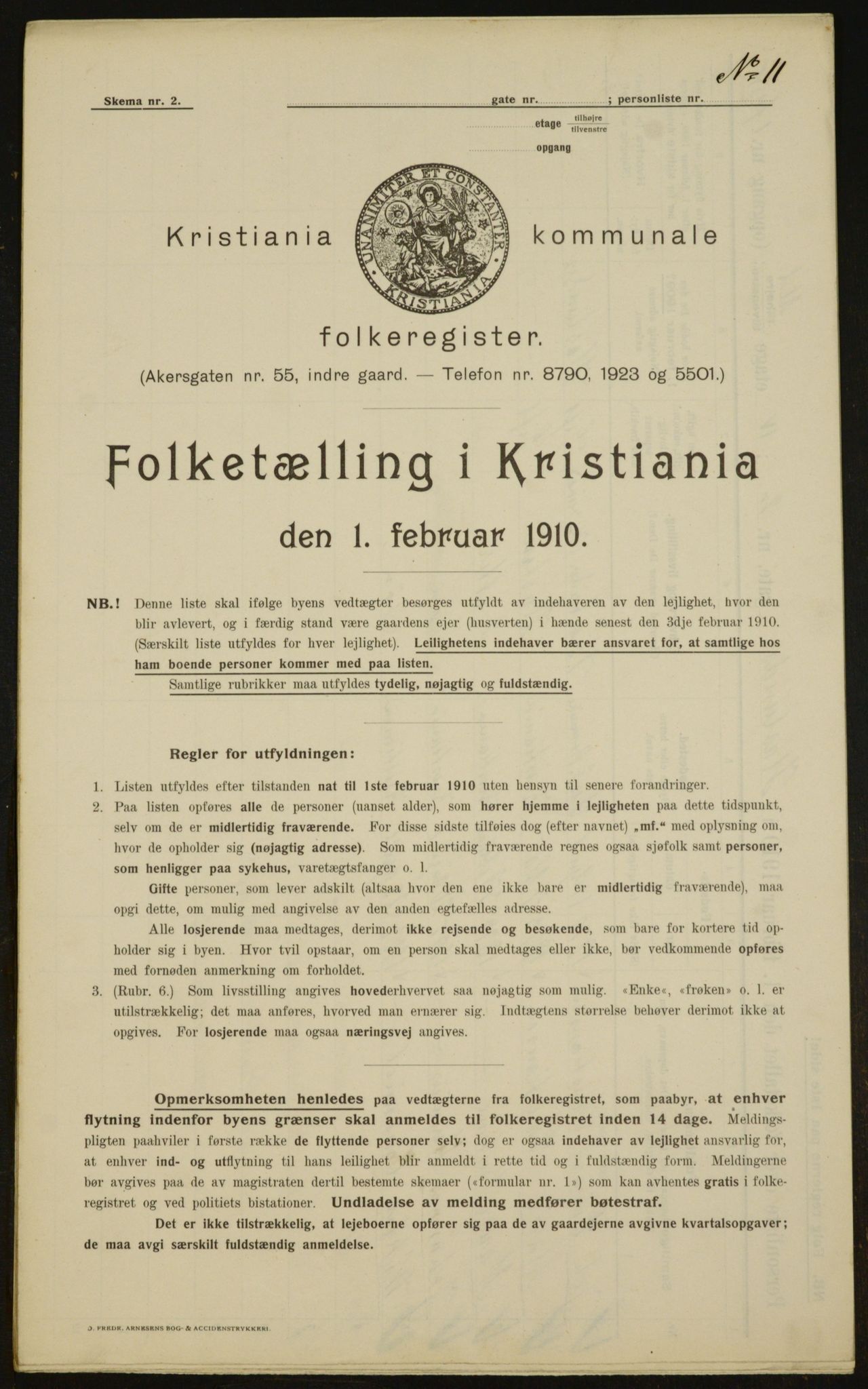 OBA, Municipal Census 1910 for Kristiania, 1910, p. 33106