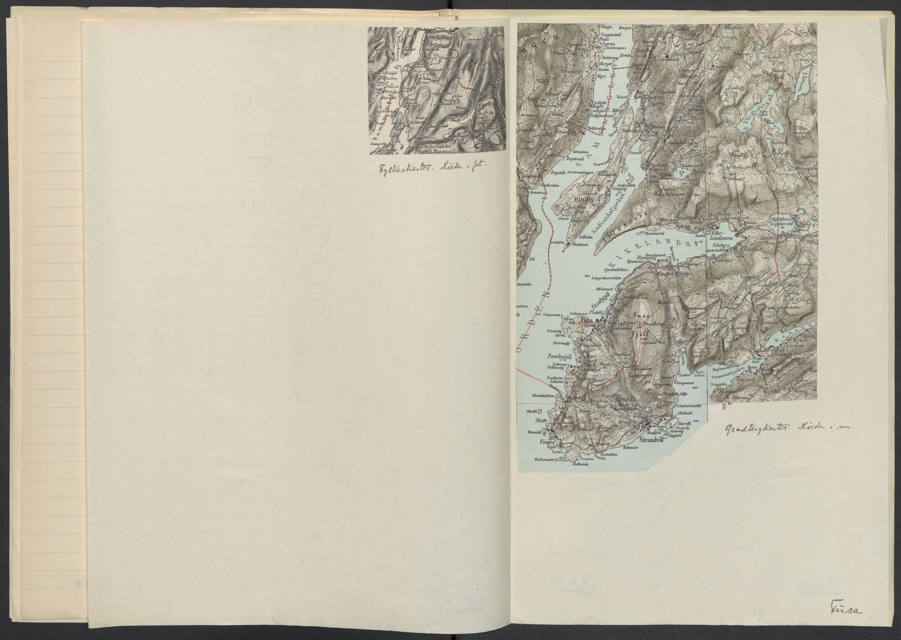 Instituttet for sammenlignende kulturforskning, AV/RA-PA-0424/F/Fc/L0010/0001: Eske B10: / Hordaland (perm XXV), 1932-1939