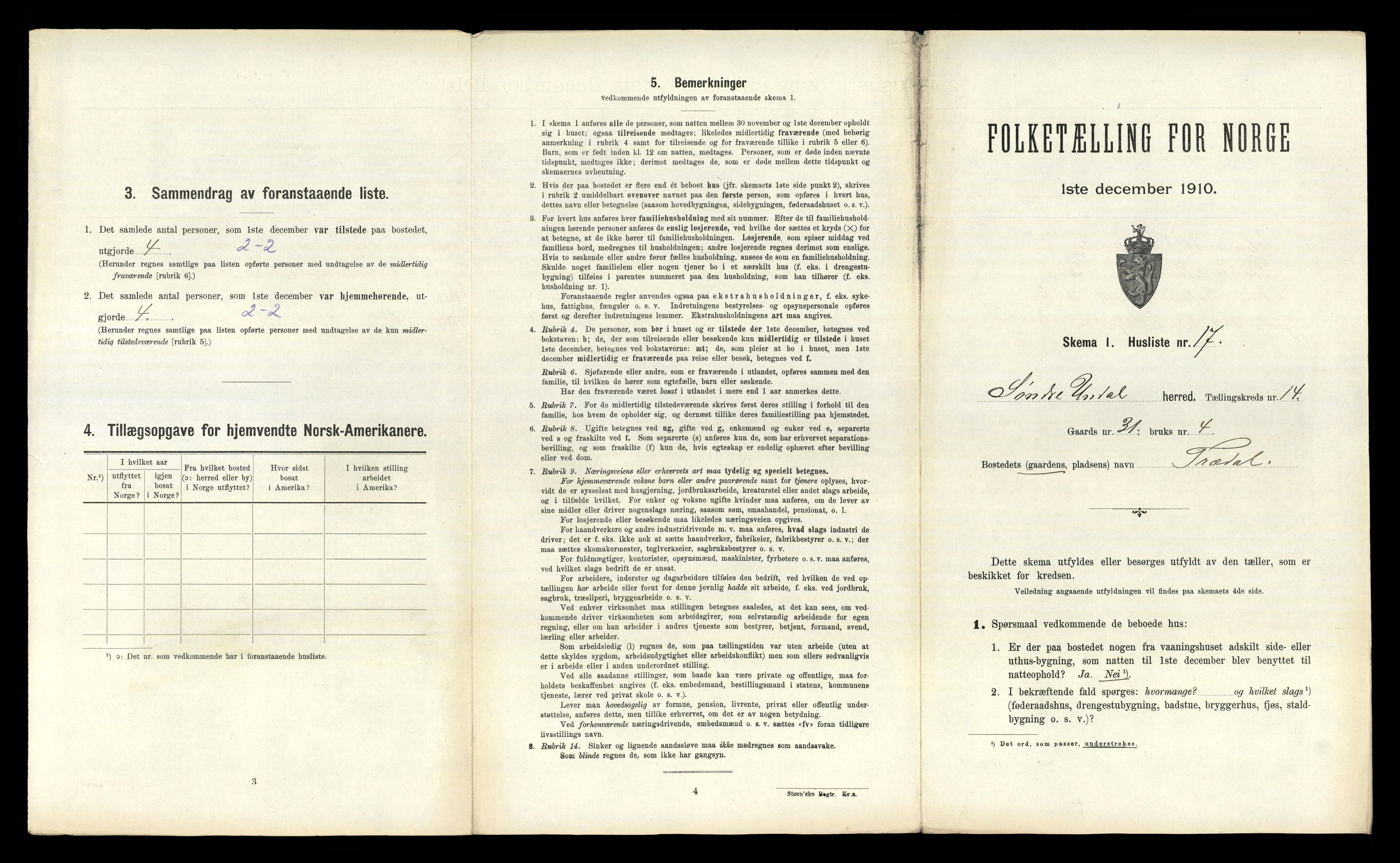 RA, 1910 census for Sør-Audnedal, 1910, p. 1245